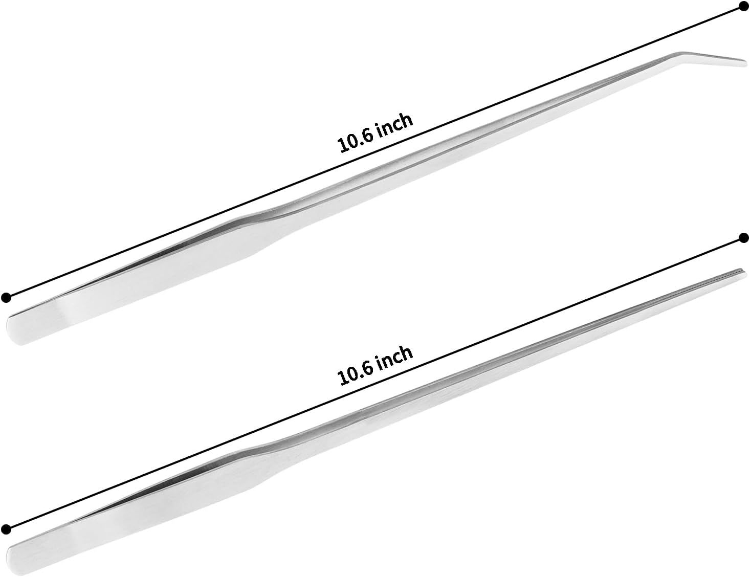 2PCS Long Aquarium Tweezers - 10.6