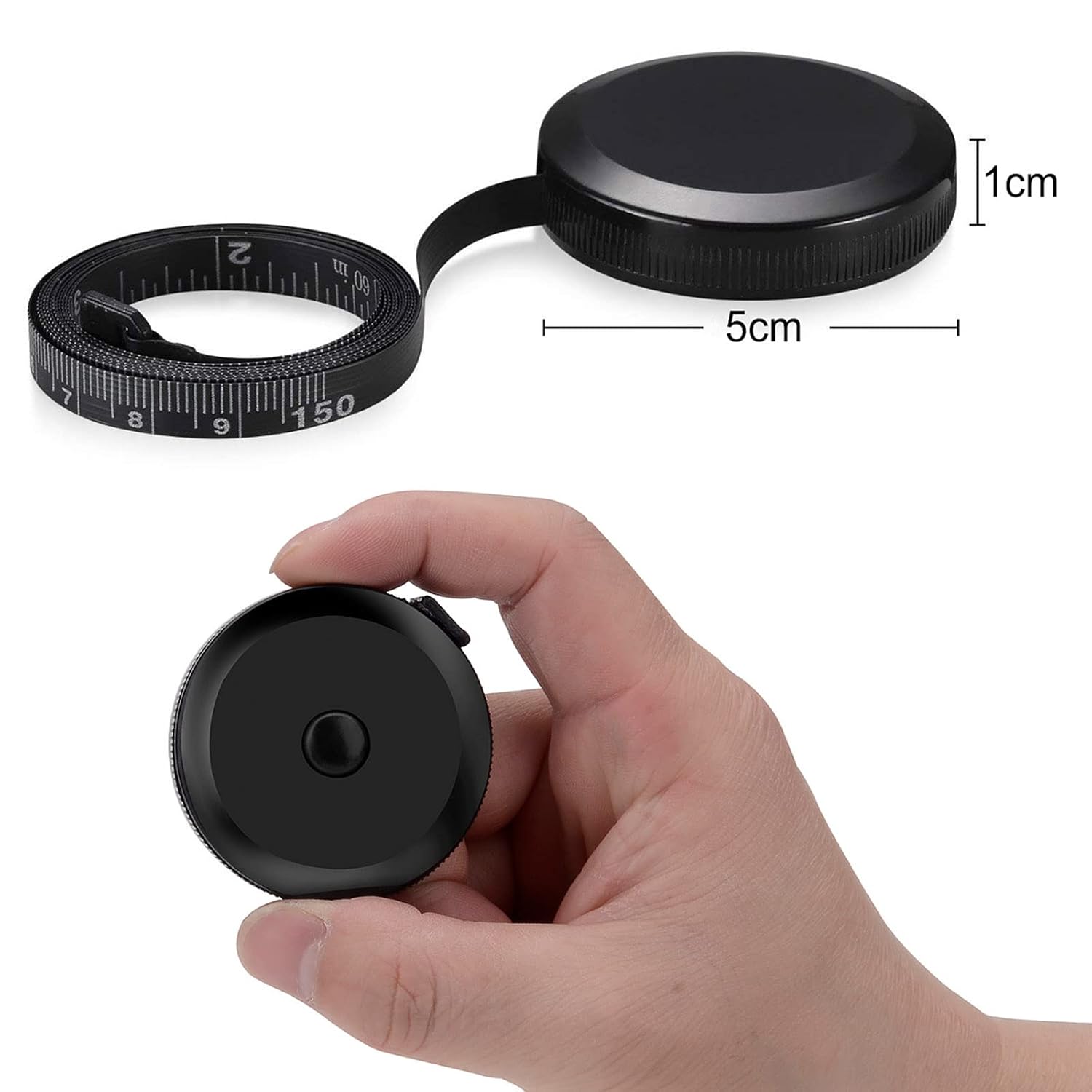 Body Tape Measure, 2 Pcs Retractable Sewing Tape Measure, 150cm/60 inch Dual Sided Soft Measuring Tape for Body, Sewing, Crafts, Tailor, Cloth, Fabric - Image 2