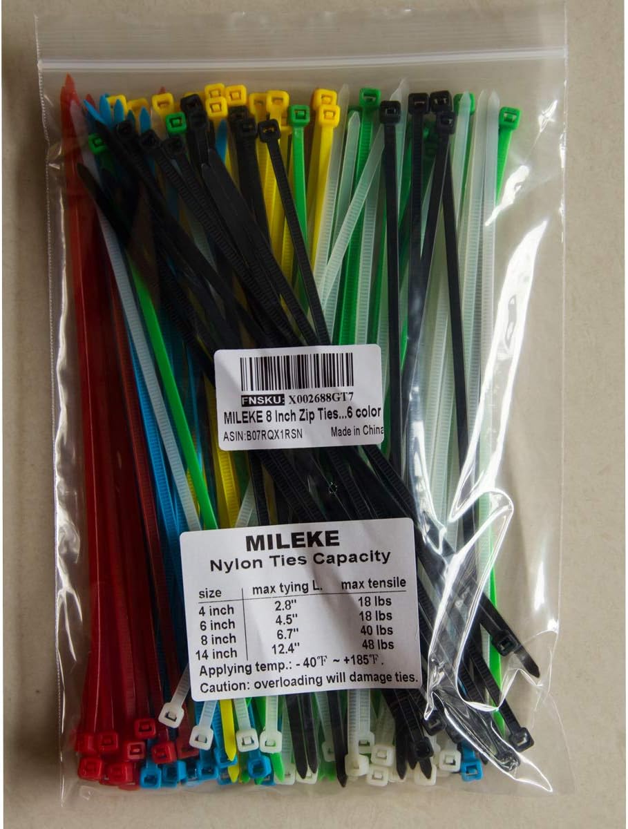 8 Inch Zip Ties (Tying Length 6.7