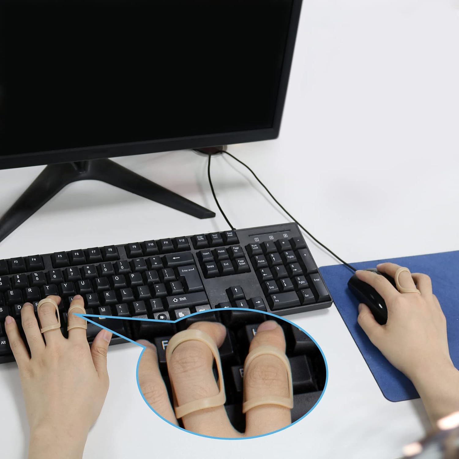 5Pcs Finger Splint, Trigger Finger Splint, Comfortable Trigger Finger Splint, Thumb Brace to Support and Protection for Arthritis, Thumb, and Other Finger Conditions(6,7,8,9,10 Sizes) - Image 5