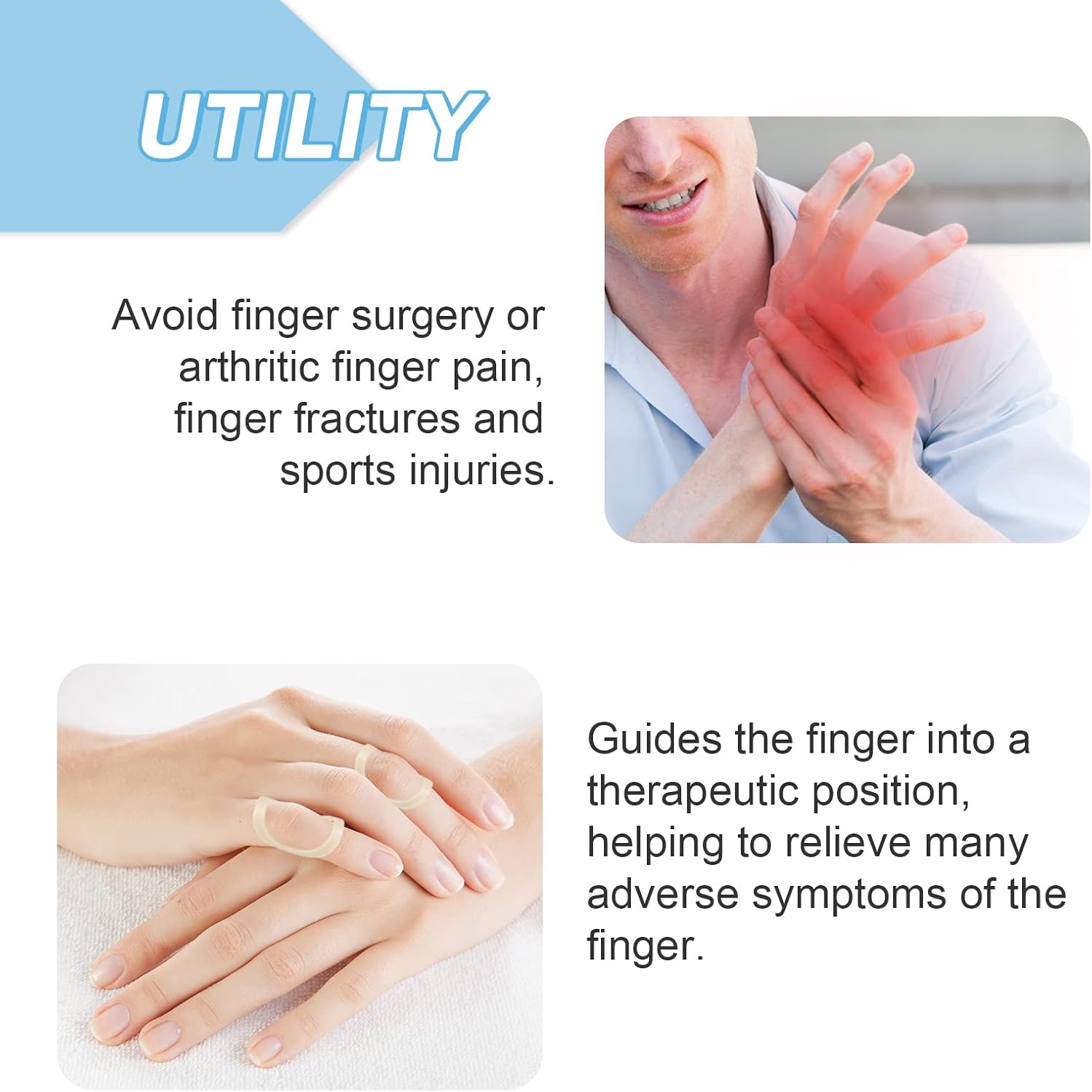 5Pcs Finger Splint, Trigger Finger Splint, Comfortable Trigger Finger Splint, Thumb Brace to Support and Protection for Arthritis, Thumb, and Other Finger Conditions(6,7,8,9,10 Sizes) - Image 6