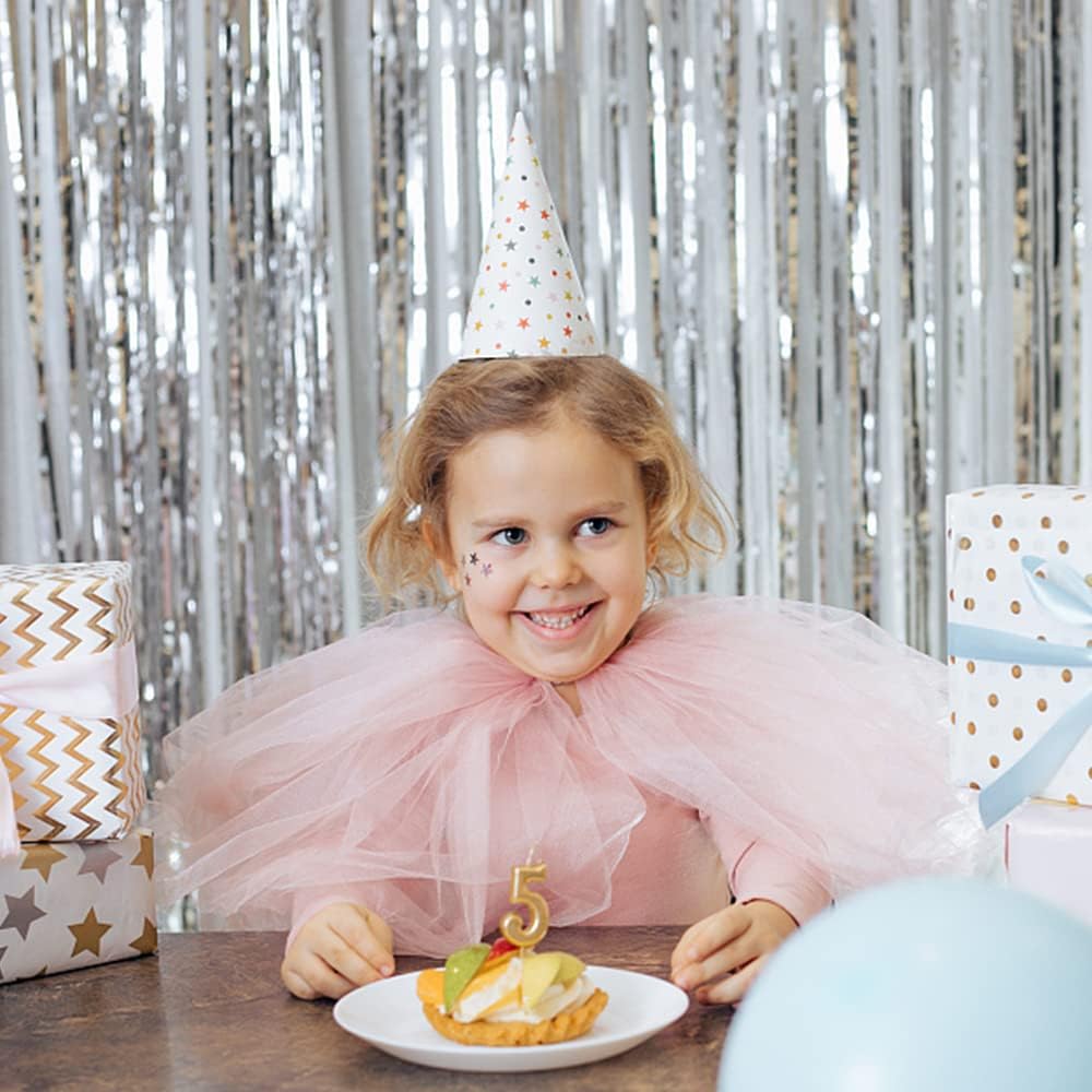 2 Pack Foil Curtain Backdrop Silver Metallic Tinsel Foil Fringe Curtains Photo Booth Props for Birthday Wedding Engagement Baby Shower Bachelorette Christmas Holiday Celebration Party Decorations - Image 2