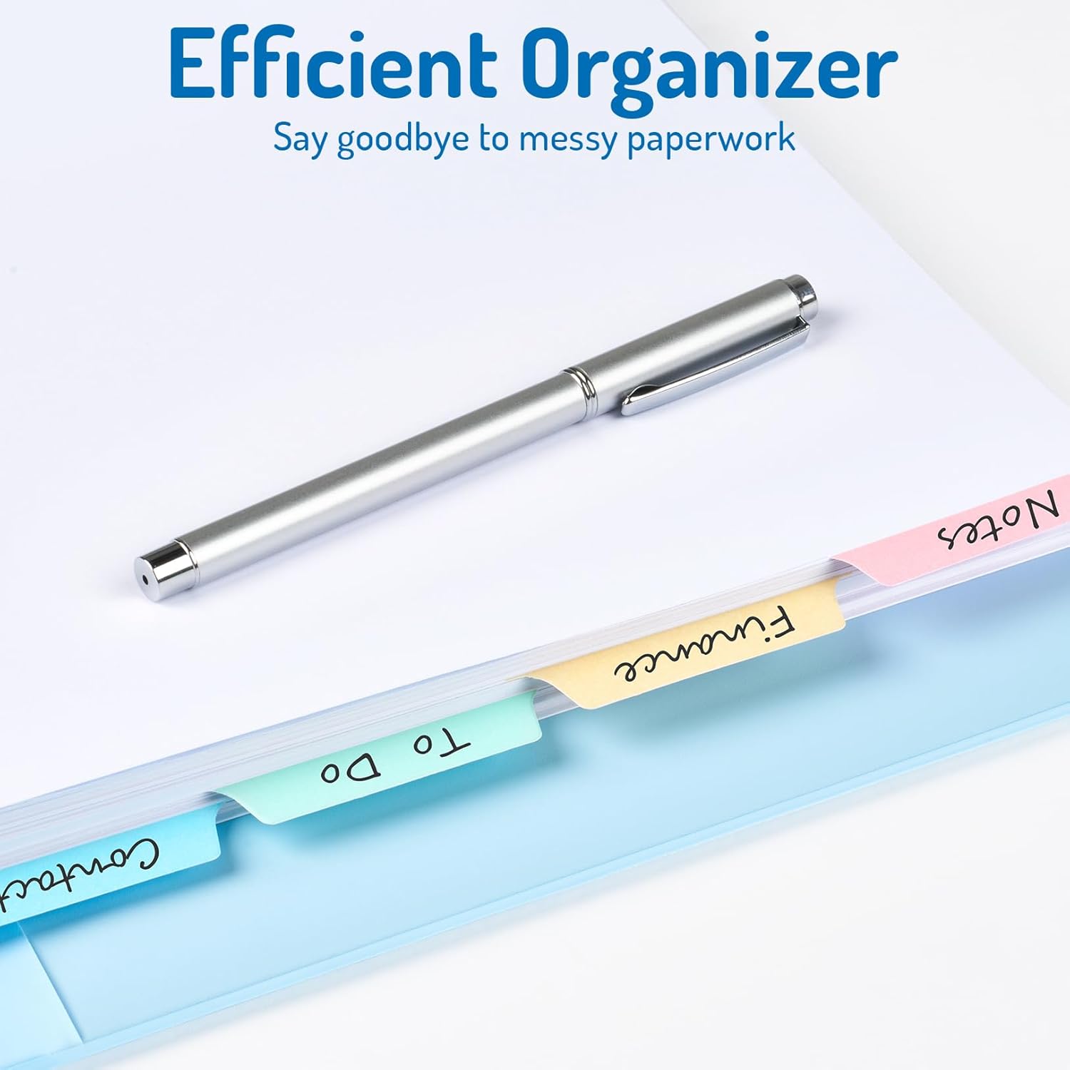 Blank Writable Binder Dividers, 1/5 Cut Tabs, 3 Hole Punch Dividers with Reinforced Edge, Binder Dividers with Multicolor Tabs, Letter Size, 3 Sets, 15 Dividers - Image 6