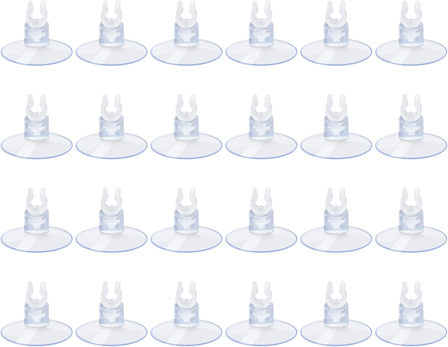 Aquarium Suction Cups, for Fish Tank Airline Tubing, with Clips 3/16