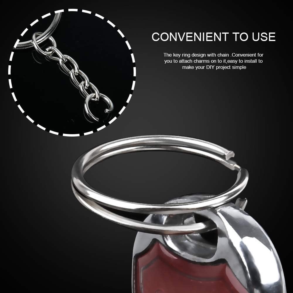 Key Chain Rings Keychain Rings, 60pcs Key Ring Metal Keychain Split Key Rings Bulk, Keyring 25mm with 26mm Key Chains and 60pcs Open Jump Ring for Craft Key Ring - Image 2