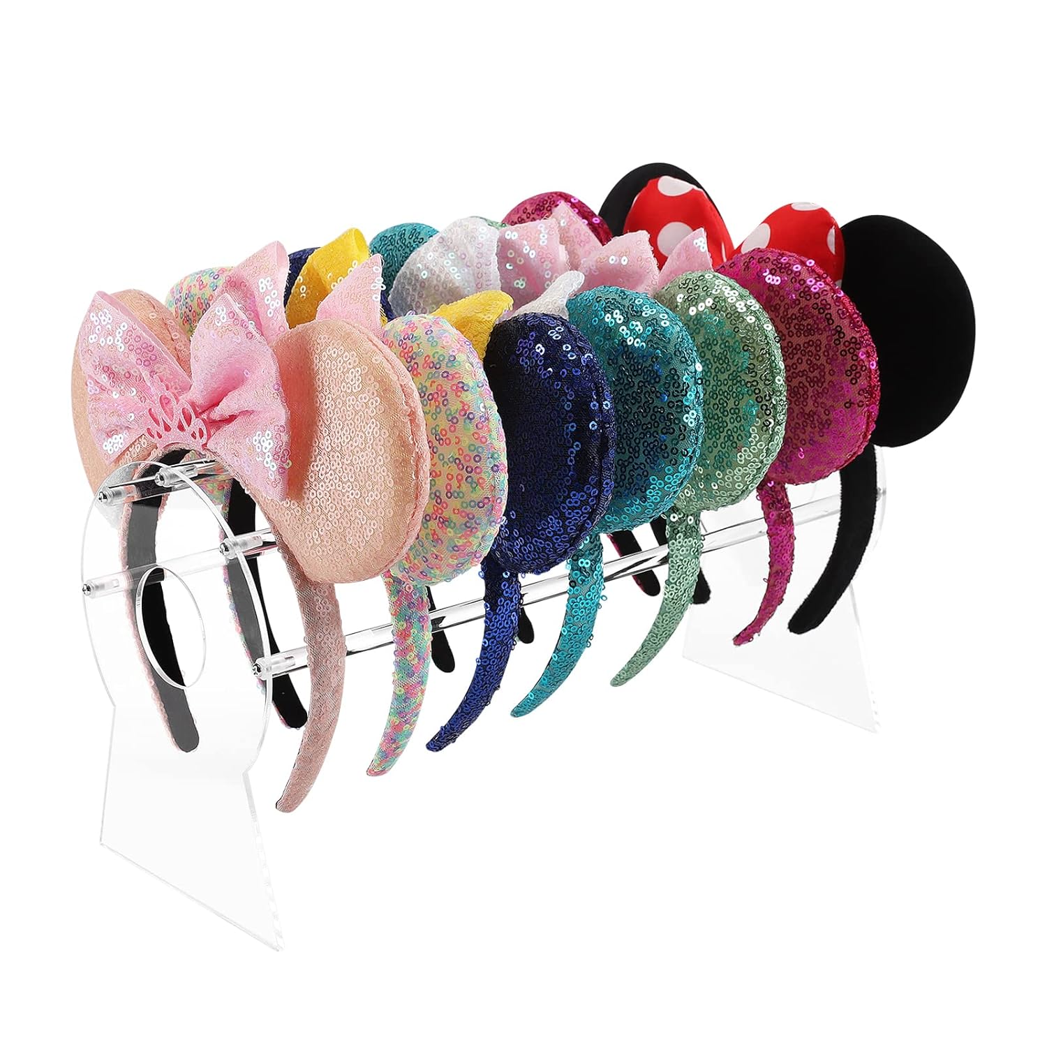Heaband Holder Organizer,Acrylic Hair Band Ear Display Stand Jewelry Storage for Show Selling. - Image 1