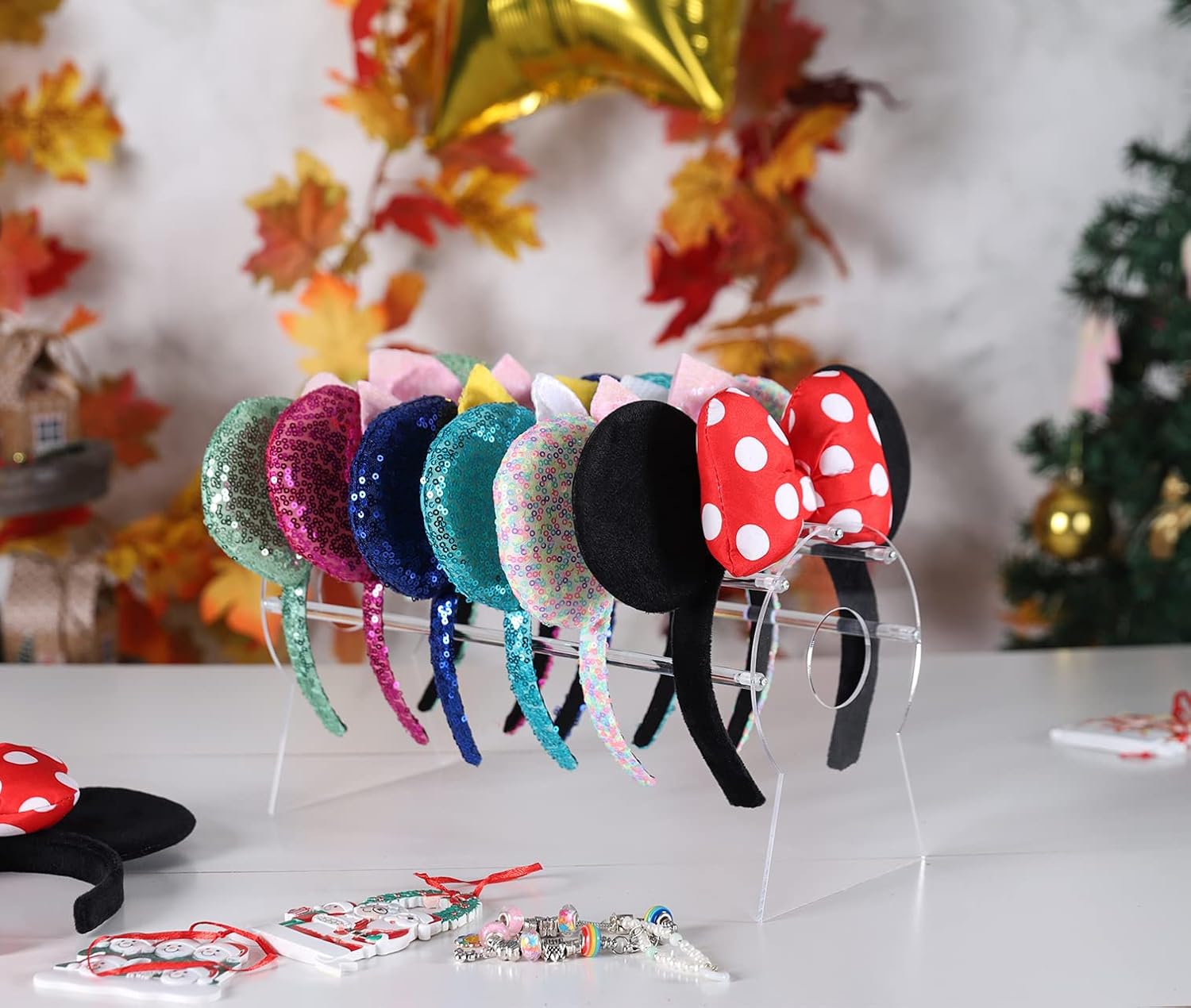 Heaband Holder Organizer,Acrylic Hair Band Ear Display Stand Jewelry Storage for Show Selling. - Image 2