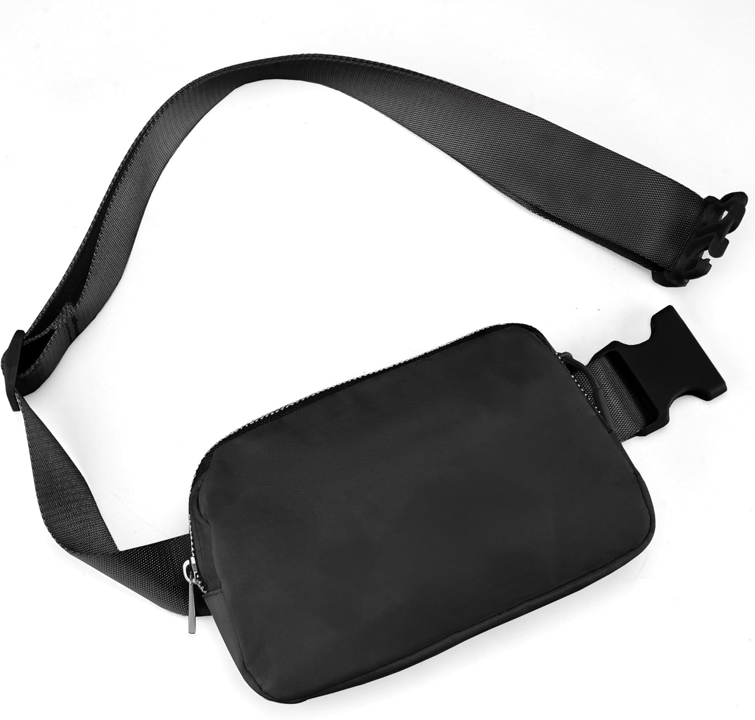 Mini Black Fanny Pack for Women & Men,Valentines Day Gifts for Girls Teens Kids Daughter Sister Her,Trendy Stuff Crossbody Bags Cute Everywhere Belt Bags.(Black) - Image 2