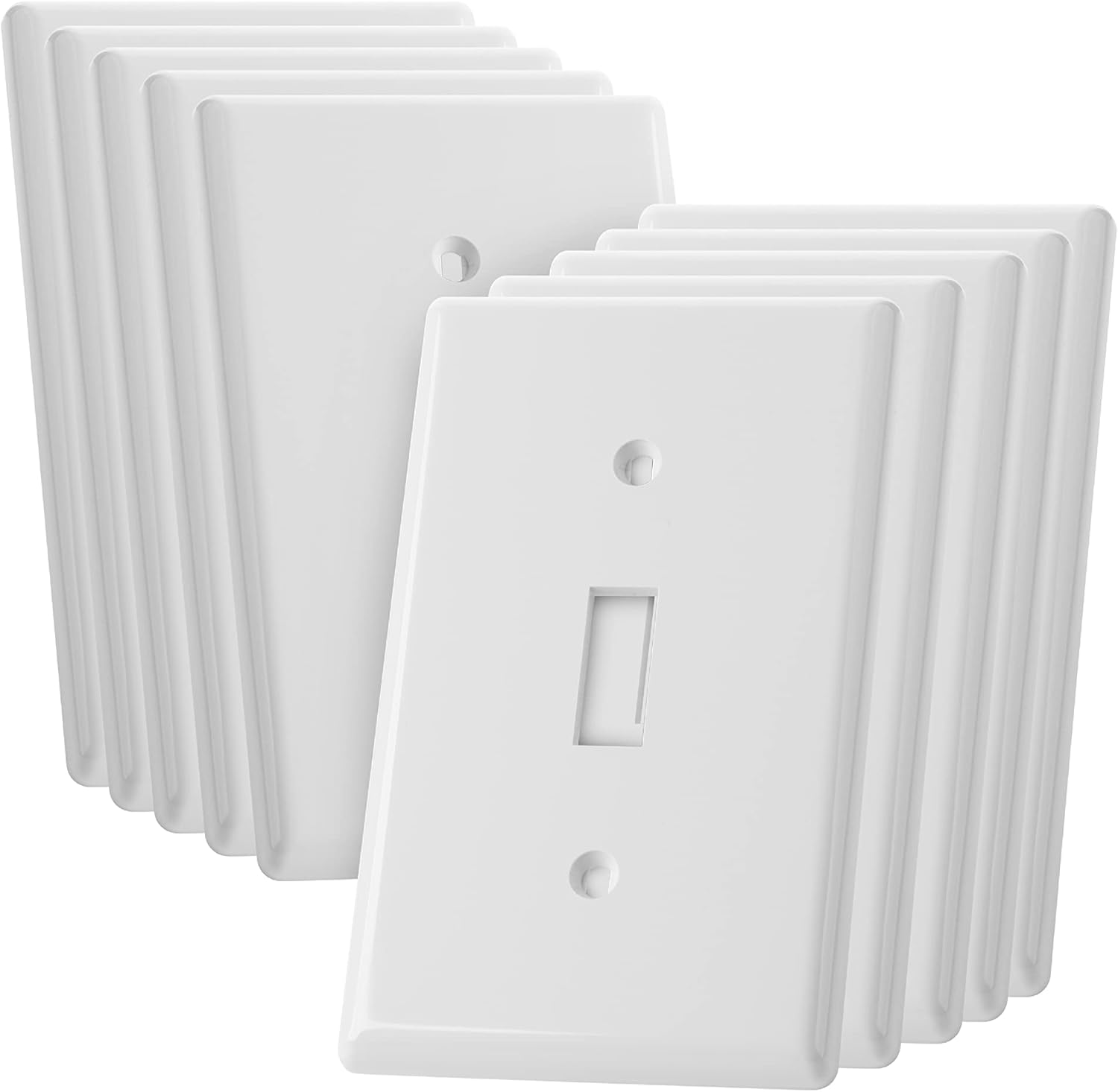 Bates- Light Switch Cover, Switch Plate Covers, Pack of 10, Single Light Switch - Image 1