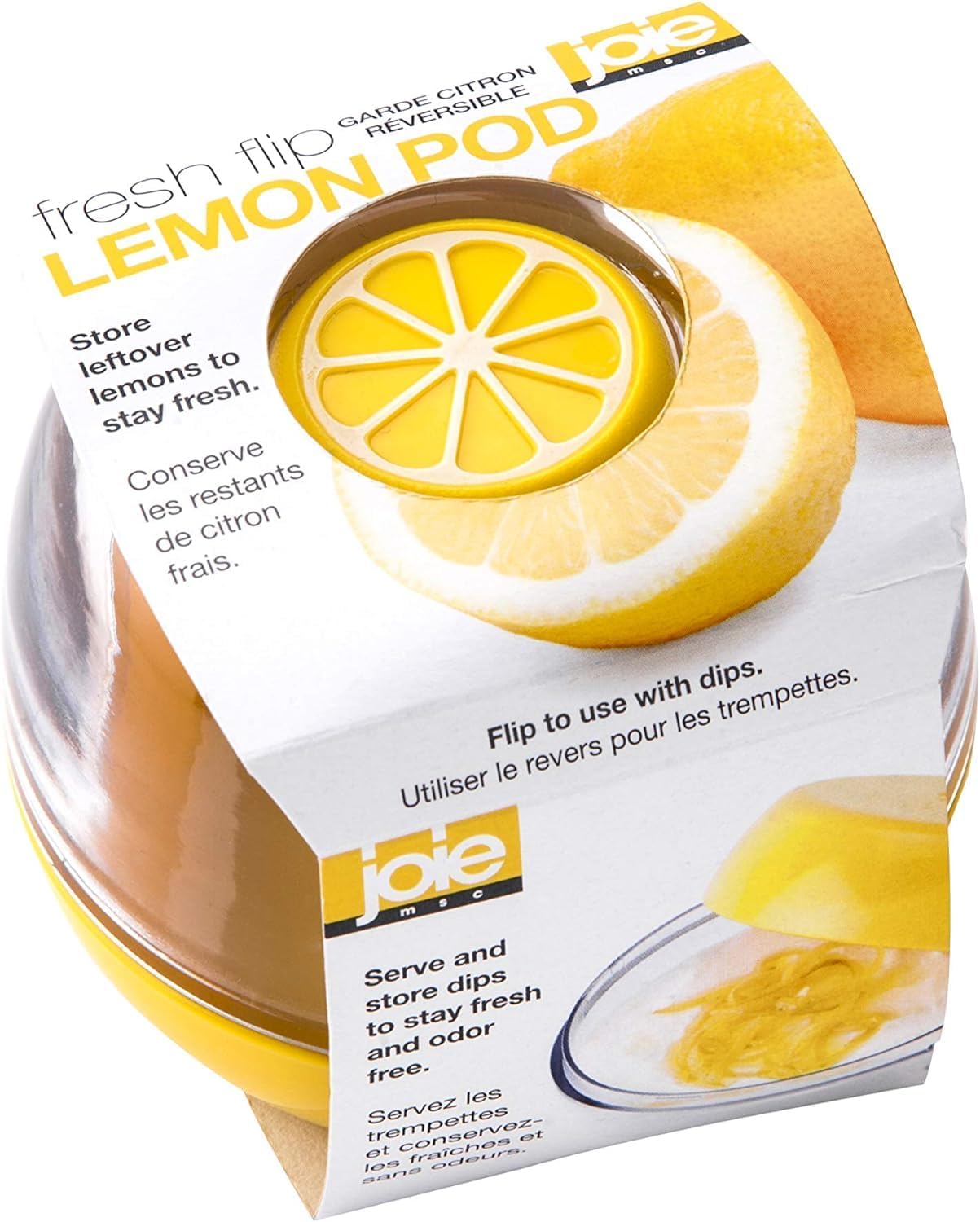 Fresh Flip Pod Lemon Storage Container, Keeps Leftover Half Flavorful and Firm in Fridge, Reusable Kitchen Gadget, BPA Free, Dishwasher Safe - Image 2