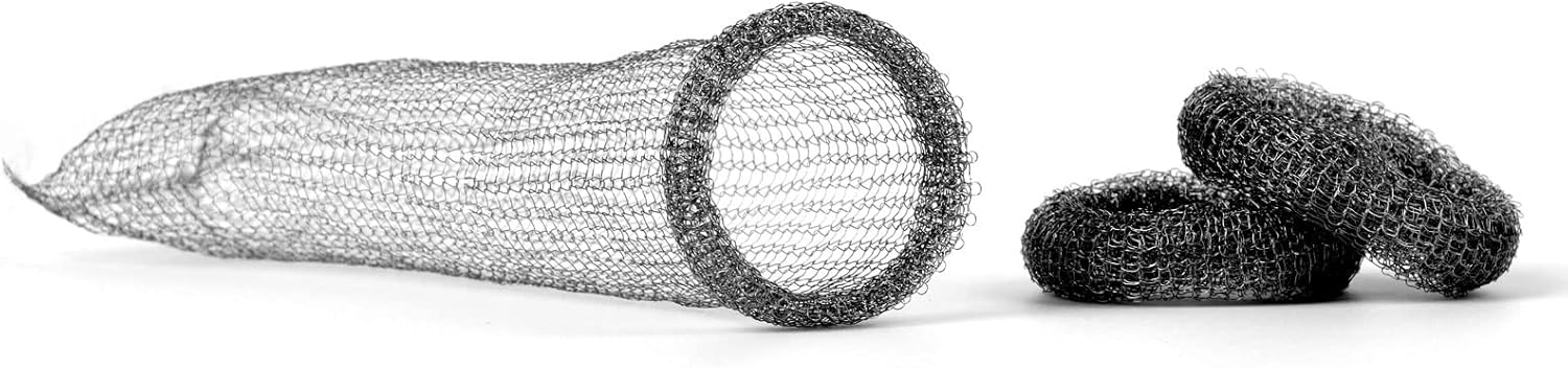Stainless Steel Washing Machine Lint Snare Traps, 12 PCS Washer Hose Lint Traps with 12 PCS Cable Ties, Laundry Mesh Washer Sink Drain Hose Screen Filter - Image 3