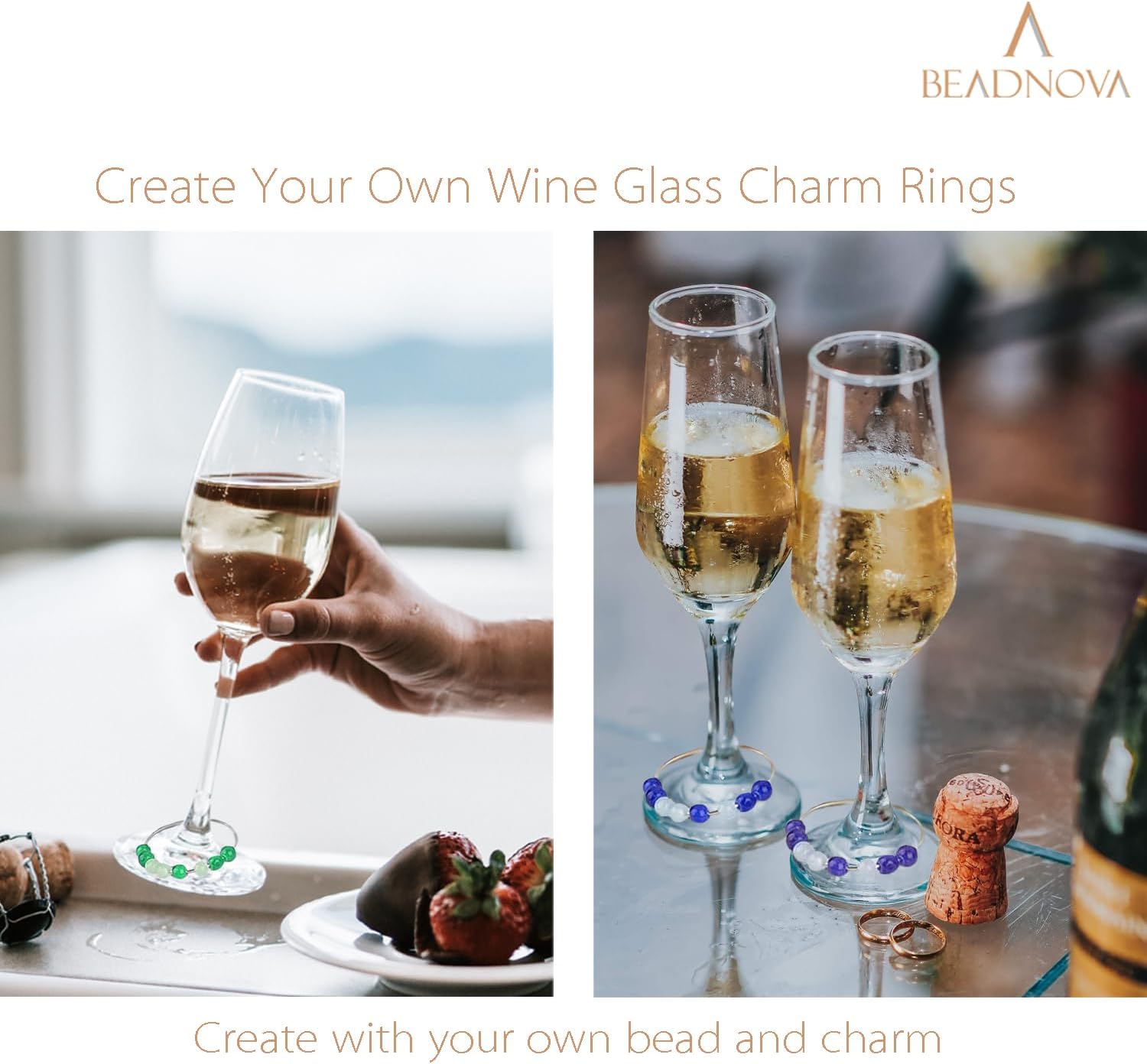 Wine Glass Charm Rings 60-120pcs Silver Plated 25mm Beading Charm Rings Wine Glass Marker for Birthday Party Wedding Festival Favor - Image 4