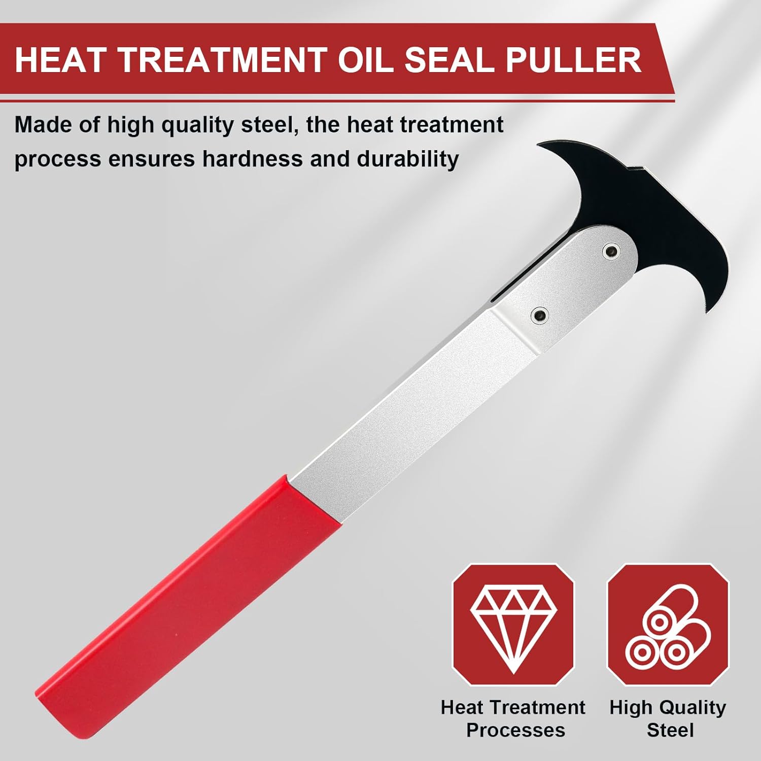Seal Puller, 3rd Generation Oil Seal Removal Tool with 30% Thicker Dual Hook Tips and Heat-Treated Steel, Seal Puller Tool Perfect for Car, SUV, Light Truck and Machine Repair - Image 5