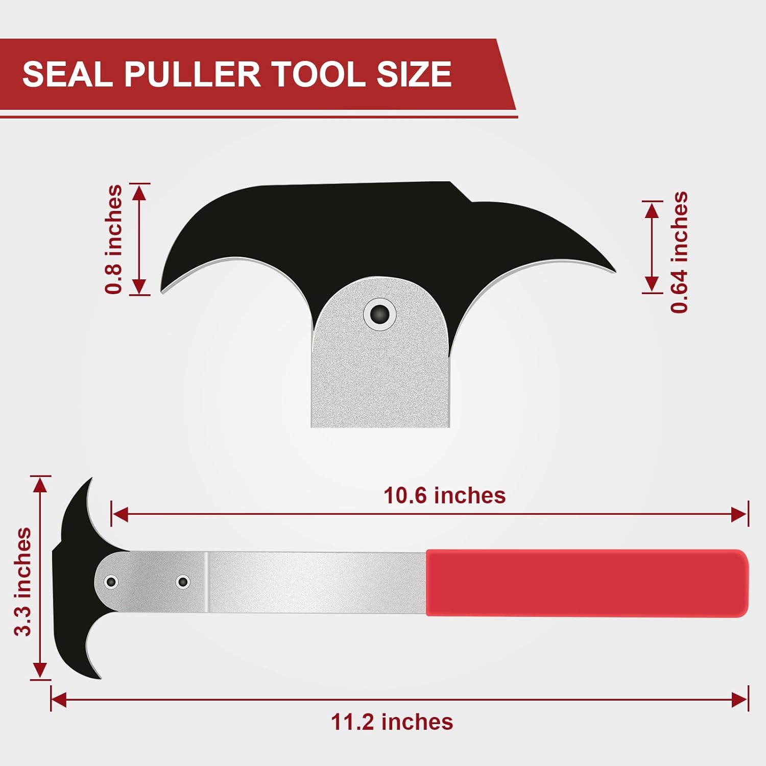 Seal Puller, 3rd Generation Oil Seal Removal Tool with 30% Thicker Dual Hook Tips and Heat-Treated Steel, Seal Puller Tool Perfect for Car, SUV, Light Truck and Machine Repair - Image 8