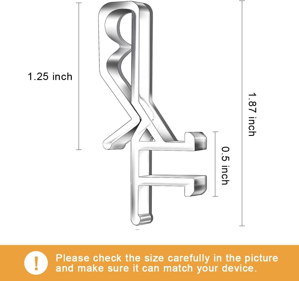 12 PCS Hidden Channel Valance Clips, 1-7/8inch Clear Plastic Blinds Clips for Valance with a Groove in The Back - Image 4
