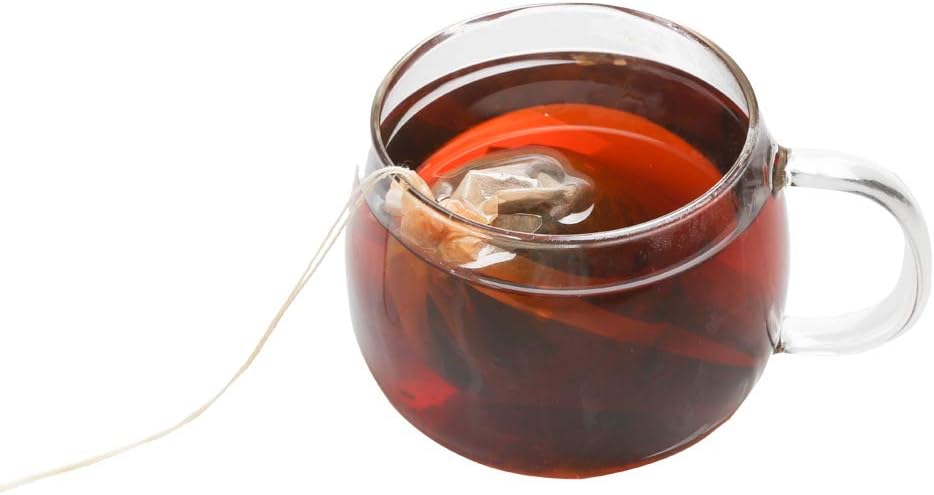 Tea Filter bags, safe and natural material, disposable tea infuser, empty tea bag with drawstring for loose leaf tea, set of 100（3.15 x 3.94 inch ） (White) - Image 4