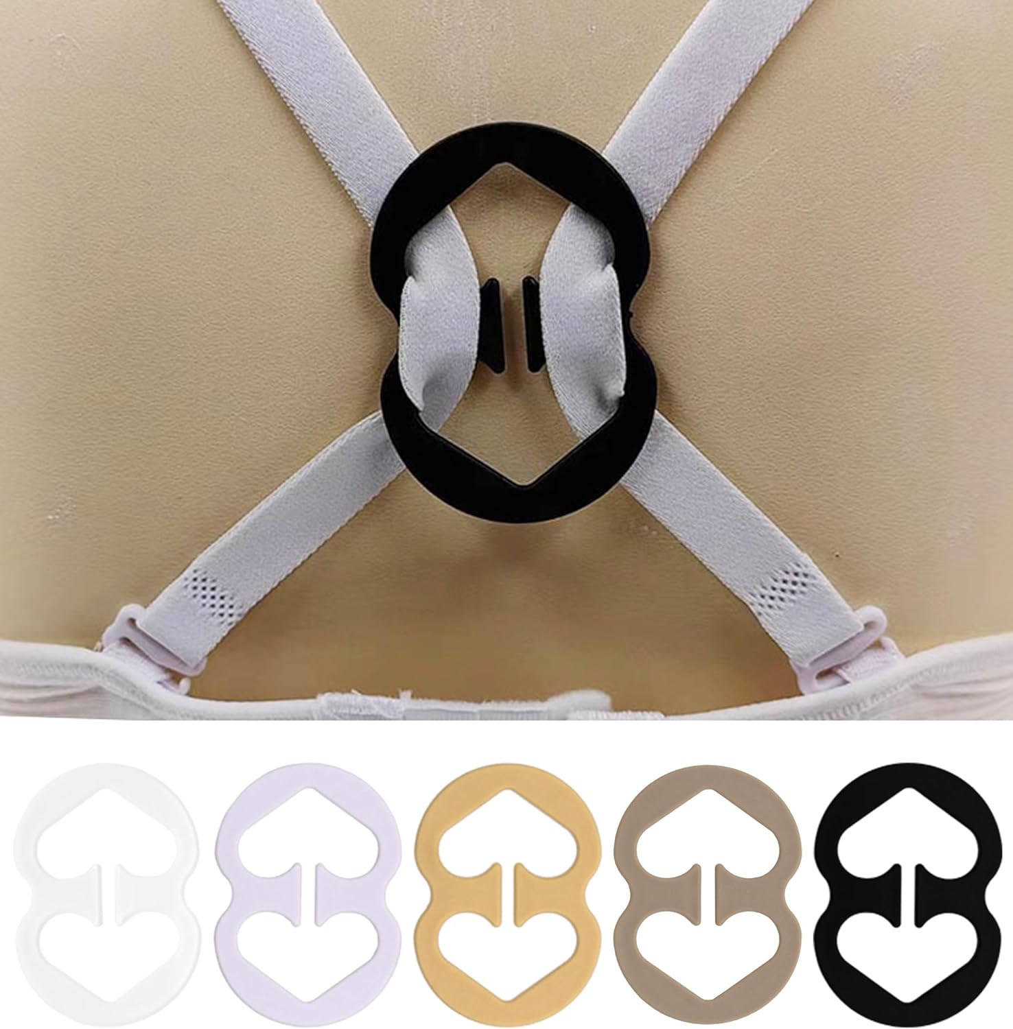 Bra Strap Clips for Racerback, Anti-Slip Buckles Conceal Straps, Racer Back Conceal Straps - Image 3