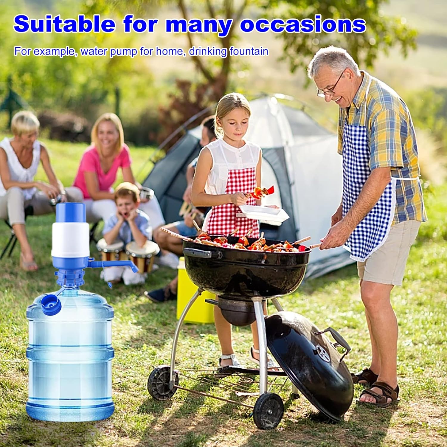 3 & 5 Gallon Water Jug Cap Reusable, Food Grade Silicone Replacement Gallon Caps for 55mm Standard/Screw/Crown Tops Water Bottle and Water Dispensers, Non-Spill Lids for Anti-Splash, Leak Free (3PCS) - Image 6
