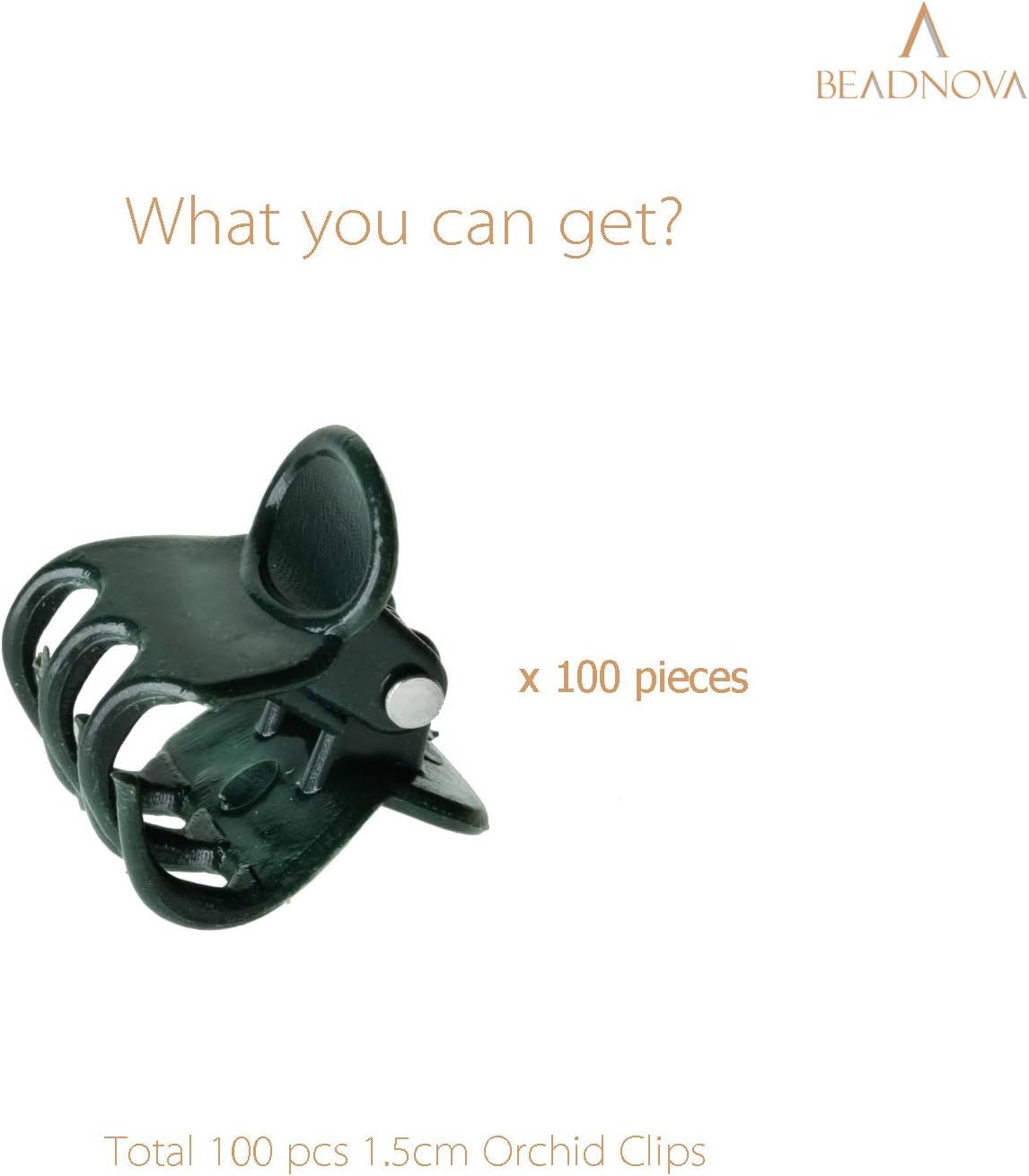 Plant Clips 100Pcs Orchid Clips Orchid Support Clips Vine Clips Plant Clips for Support Flower Orchid Vine (100PCS) - Image 2