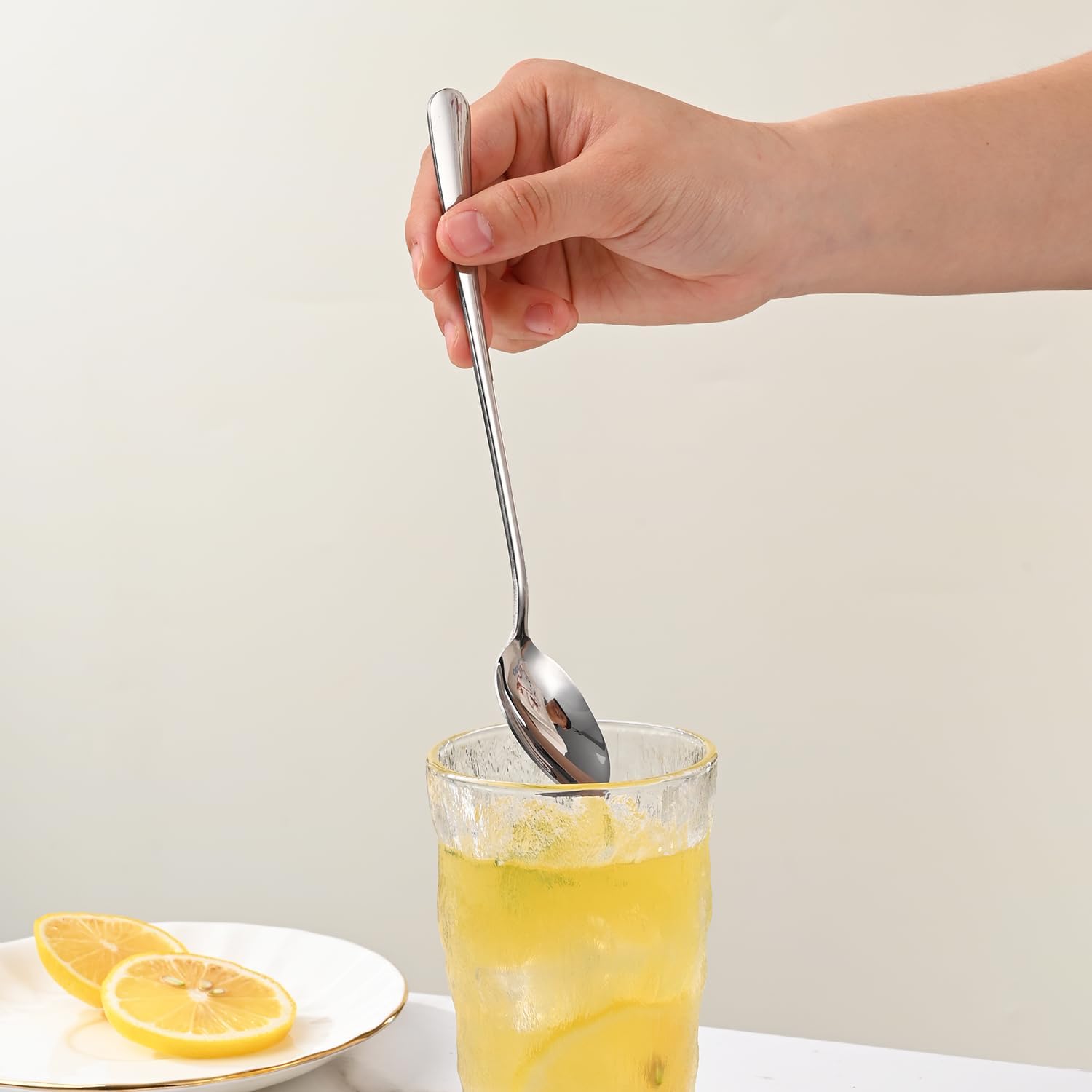 7.5 Inches Stainless Steel Iced Tea Spoons,Set Of 8 Long Stirring Spoons For Coffee,Cocktail,Ice Cream,Long Handle Iced Teaspoons,Latte Spoons For Mixing - Image 8