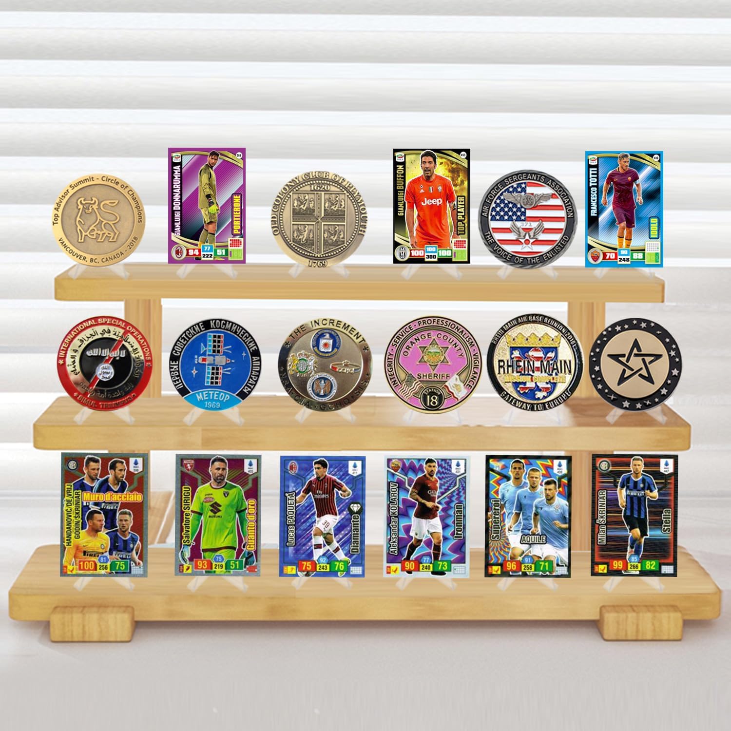 32Packs Card Display Stand, Card Stand, Card Stands for Sports Cards, Trading Card Stand, Acrylic Material, 2.2 Inch Tall - Image 5