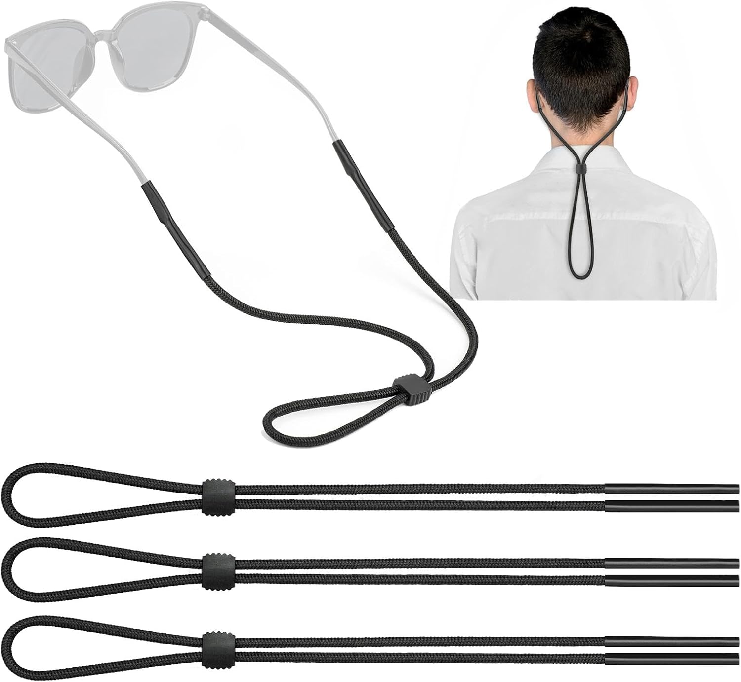 Sports Glasses holder Strap(3 PCS) - Sunglasses strap for Men Women kids - Image 1