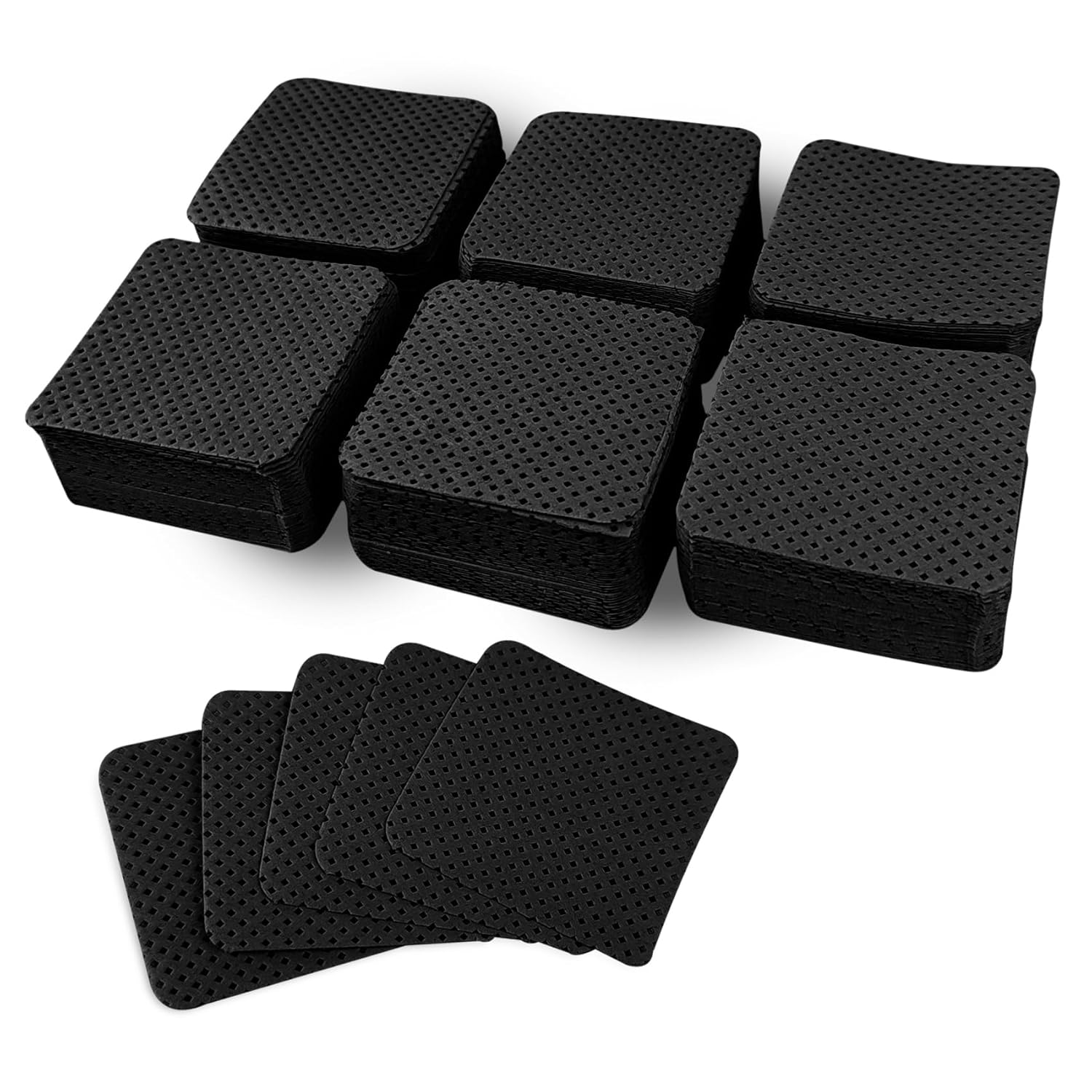 300 Pcs Grade Lint Free Wipes for Nails, Super Absorbent Nail Wipes for Gel Polish Removal, Eyelash Extensions, and Nail Prep (Black) - Image 1