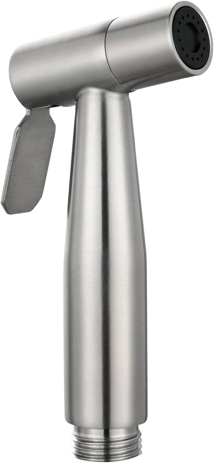 Handheld Bidet Sprayer for Toilet, Stainless Steel Bathroom Spray with G1/2 (0.79inch) Thread Interface, Silver - Image 1