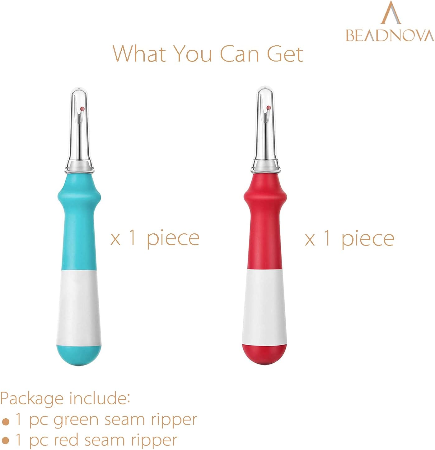 Seam Ripper 2pcs Thread Cutter Stitch Remover Large Thread Remover Stitch Eraser Tag Ripper for Clothes Crafting Embroidery - Image 3