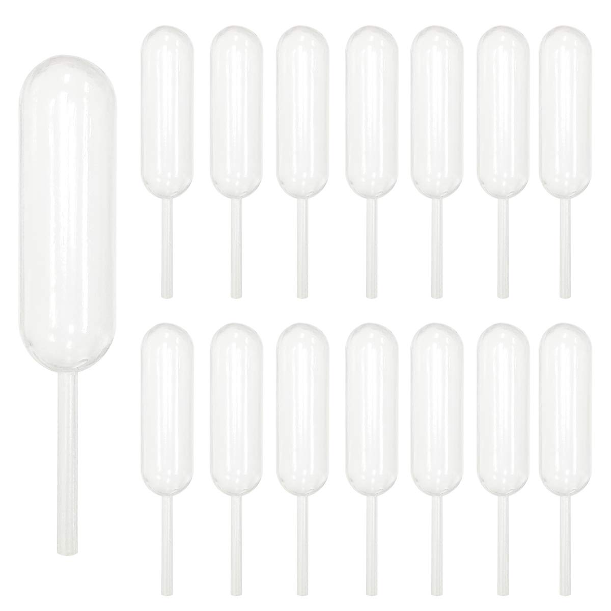 Cupcakes Pipettes, 100PCS 4ml Clear Plastic Transfer Liquid Dropper Pipettes, Suitable for Chocolate or Strawberries Cupcakes, Ice Cream, Mini Cakes, Waffles, Children's Painting, Kitchen Supplies - Image 1