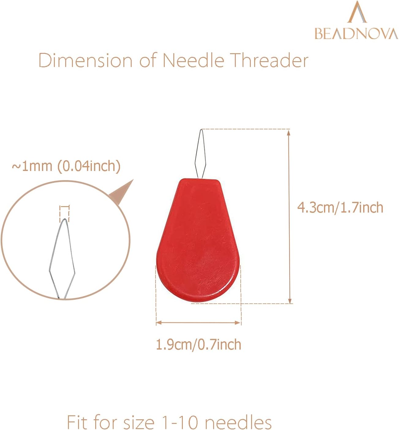 Needle Threaders 20pcs Plastic Sewing Needle Threader for Sewing Small Eye Embroidery Craft Knitting Quilting (20pcs, Mix Colors) - Image 2