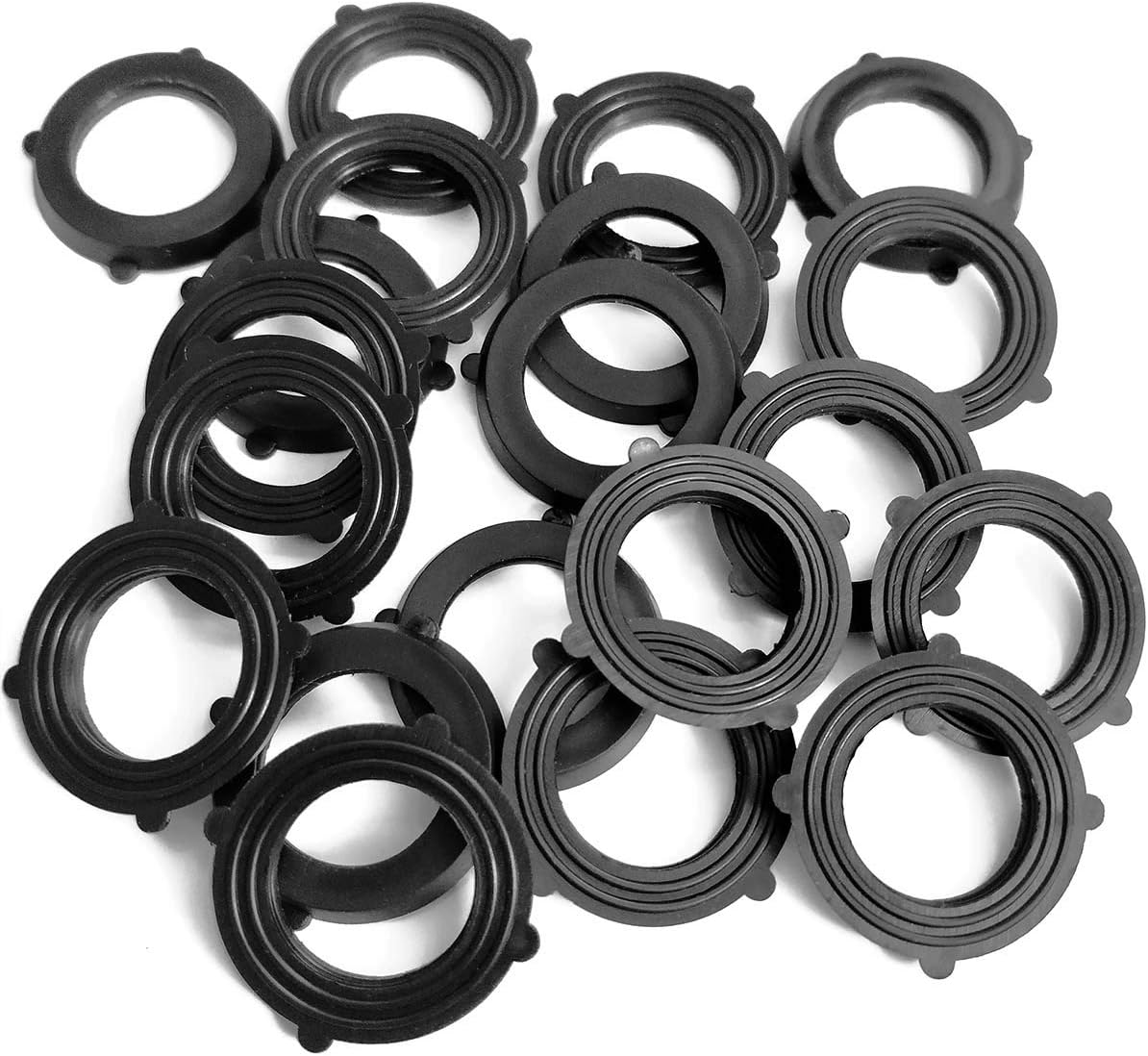 Garden Hose Seal Waters Hose Washers Hose Ring, Rubber Hose Gaskets Firmly Set Inside Fittings for Garden Hose and Water Faucet (Pack of 20) - Image 1
