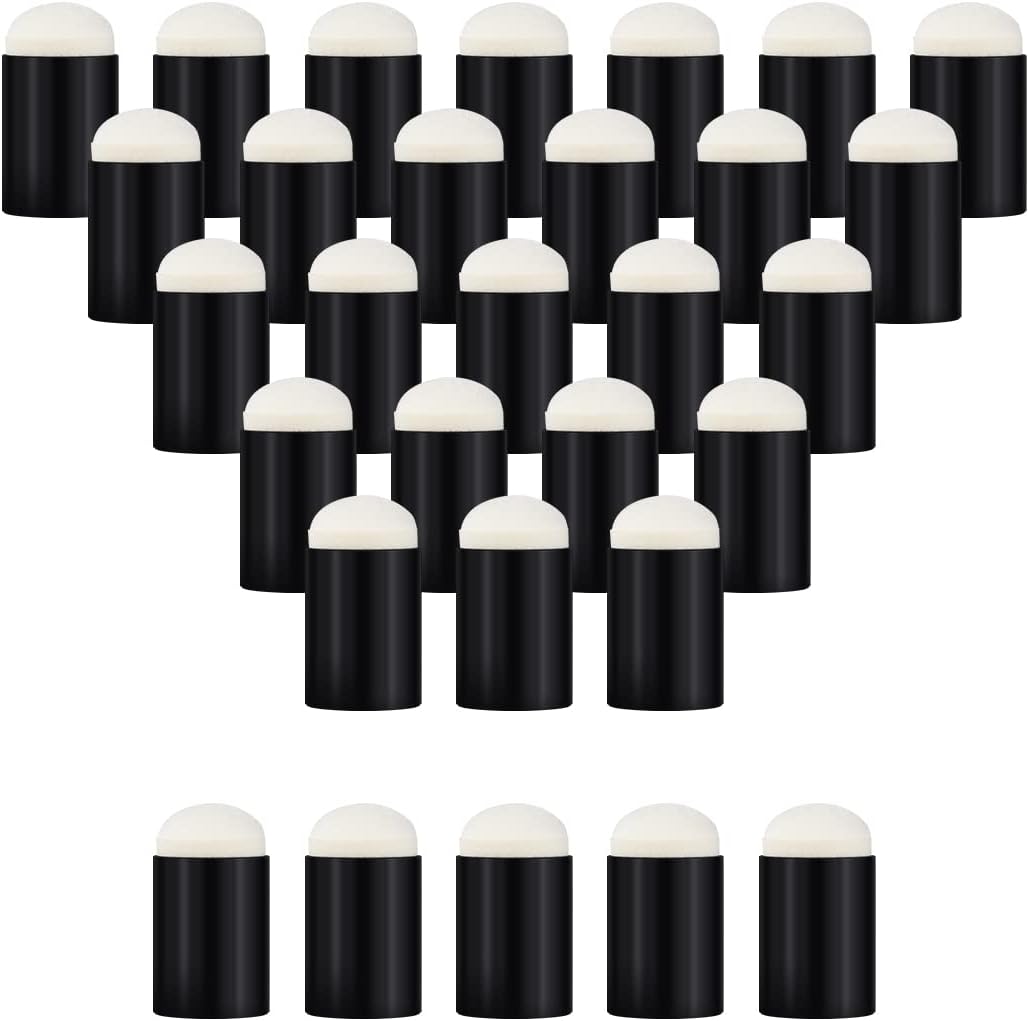 30 Pcs Craft Finger Sponge Daubers Drawing Project Finger Painting Sponge Set for Card Making, Painting, Stamping, Ink - Image 1