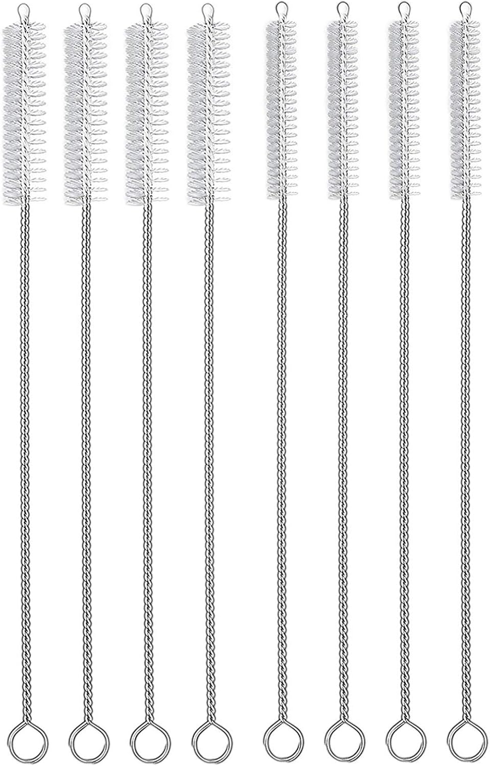 Straw Cleaner Brush Set, 8-Piece Long Cleaning Brush for Straws on Tumbler, Water Bottle, Sippy Cup, and Pipes, Tubes or Hummingbird Feeders - Image 1