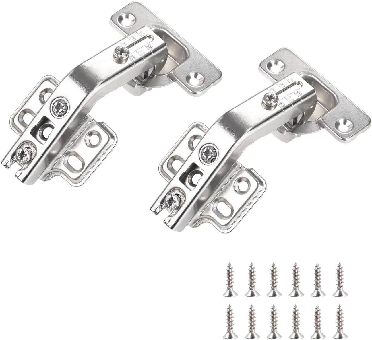 135 Degree Lazy Susan Hinge Full Overlay Concealed Corner Cabinet Hinge for Cabinet, Cupboard, Folded Door, Corner Kitchen Cabinet Replacement Hardware (1 Pair, 2 PCS) - Image 1