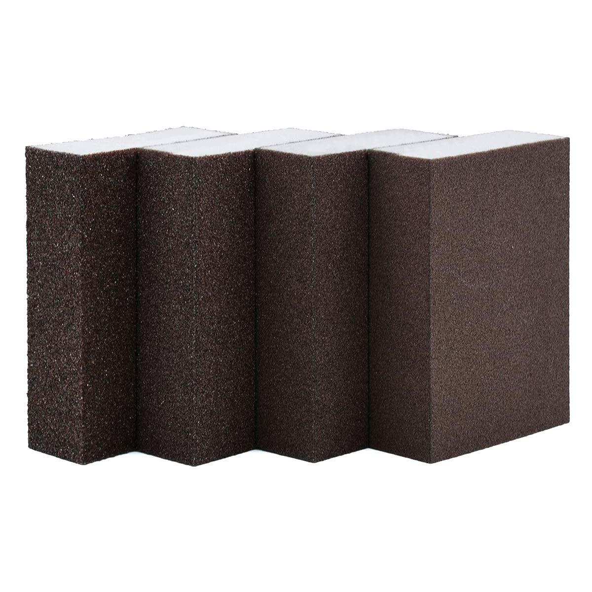 Sanding Sponge Sand Block Coarse/Medium/Fine/Superfine Assorted Dry Wet Sanding Blocks for Wood Wall Home (Pack of 4, 4 Grit) - Image 1