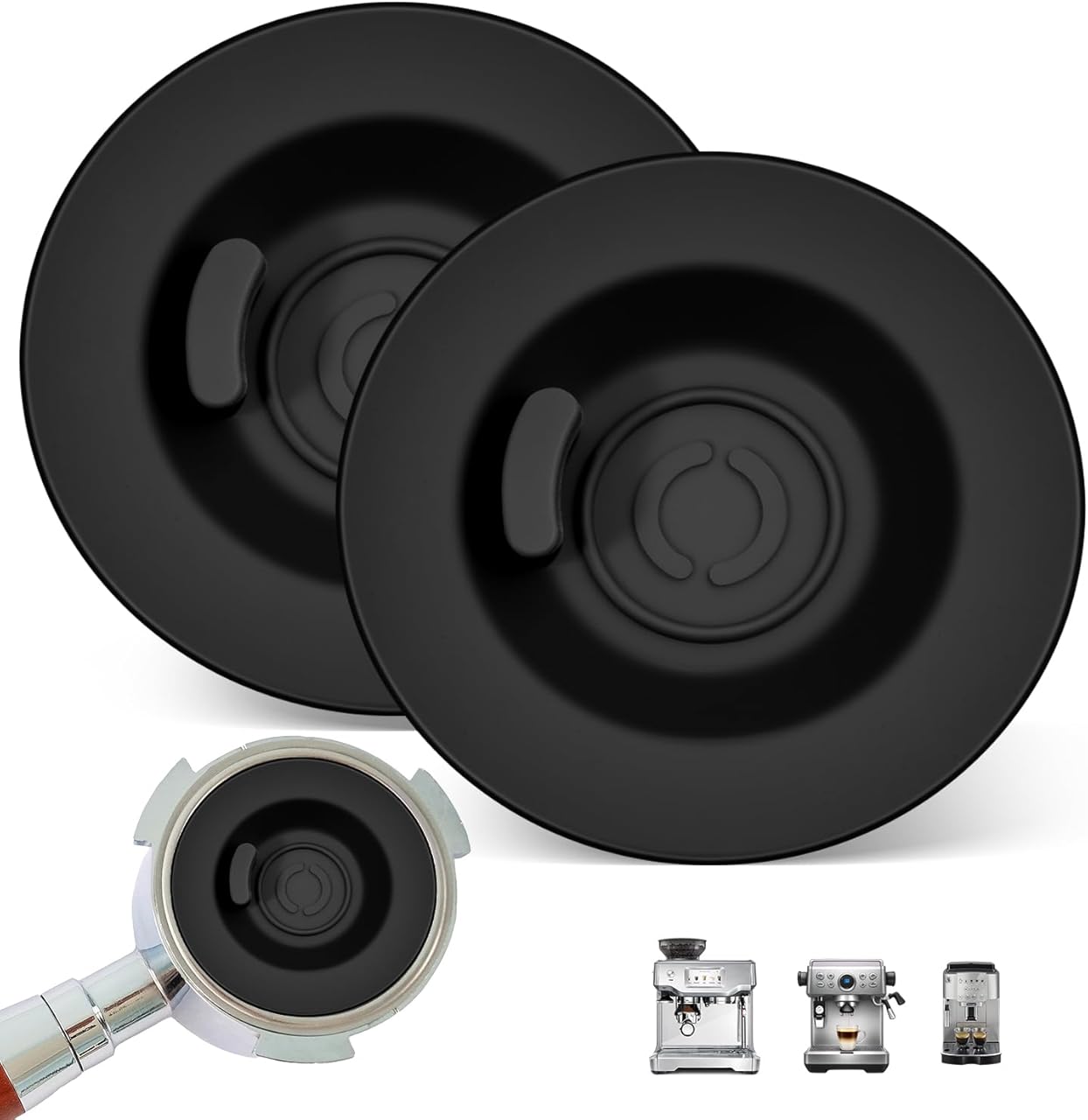 Compatible Silicone Cleaning Disc for 2 Pack Espresso Backflush Cleaning Disc - 58mm Cleaning Kit, Compatible With BES870XL/ BES878BSS/ BES880/ BES840XL/ BES810BSS - Image 1