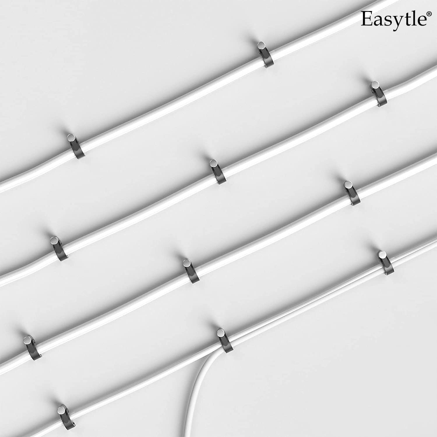 Plastic Cable Clamps Nail in Cable Clips 100 Pcs 10mm Cable Wire Clips Cable Tacks Coax Cable Clips Speaker Wire Clips Cable Nails for Cords Ethernet Cable Clips Black RG6 RG59 CAT6 RJ45 - Image 7