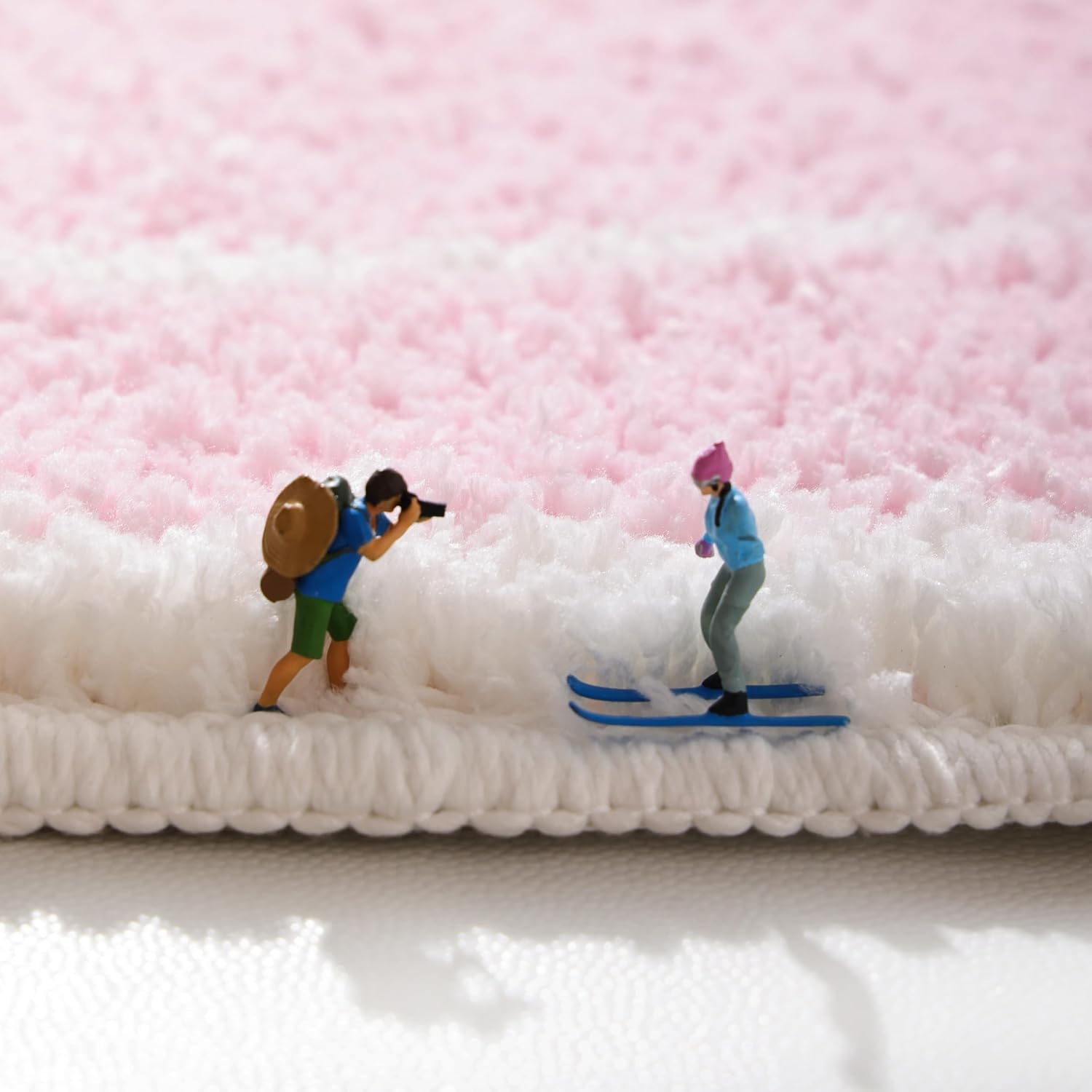 Bathroom Rugs Halloween Pink Rug Cute Pumpkin Bath Mat for Living Room, Bedroom Small Fluffy Washable Rug Non Slip Bath Mats Thanksgiving Door Mat Autumn - Image 5