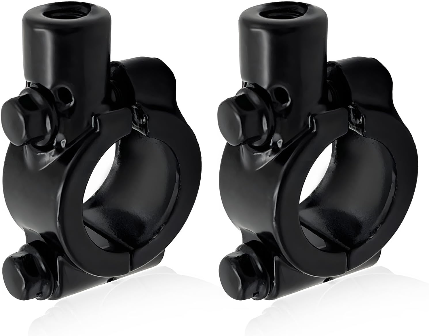 2PCS Motorcycle Handlebar Mirror Mount Holder, 8mm 7/8