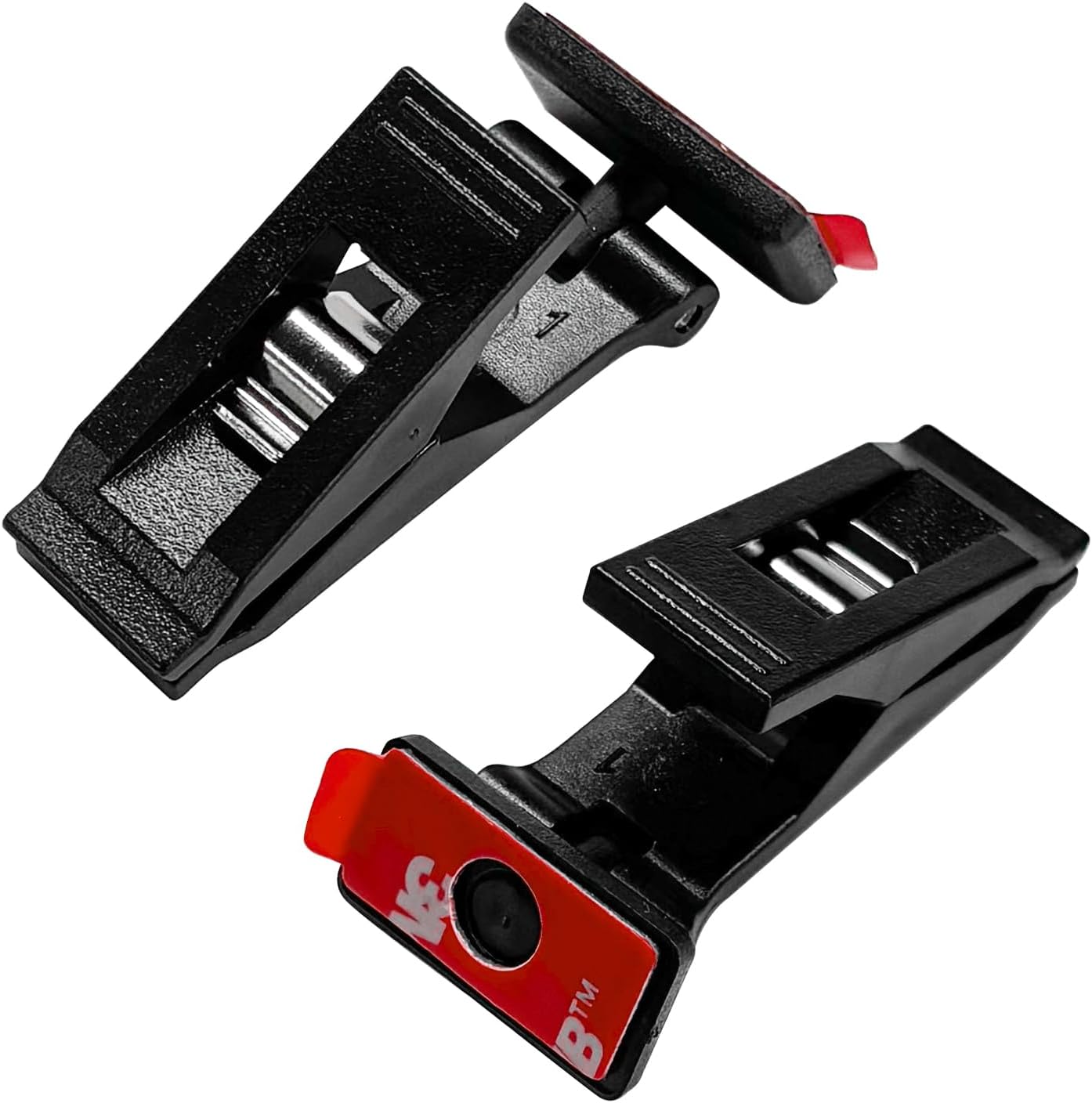 2 PCS Car Ticket Clip, Adhesive Clamp Dashboard Storage Hook for Registration Paper, Reusable Strong Ticket Holder Sun Shade Window Clip for Truck SUV Sedan, Car Accessories - Image 1