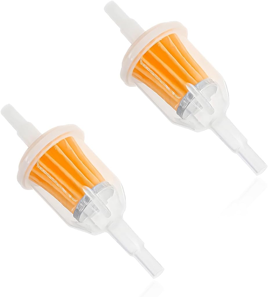 2PCS Gas Inline Fuel Filters with Magnet, 1/4 Inch x 5/16 Inch Car Engine Fuel Filter Replacement, High Flow Gas Filter Replaces AM116304 25 050 22-s Gy20709 21541500 - Image 1