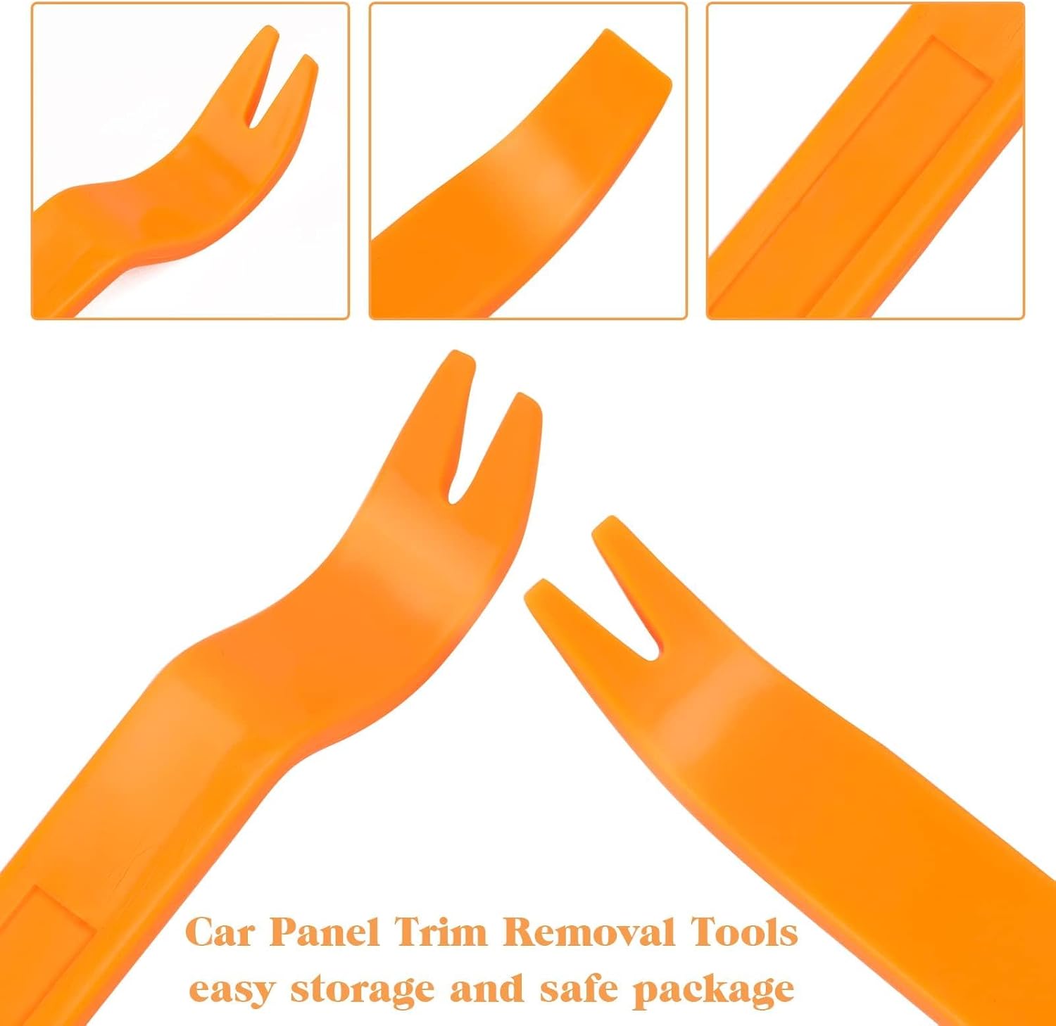 4Pcs Auto Door Clip Panel Trim Removal Tool Kits Thick Plastic Car Tools for Car Dash Radio Audio Installer Pry Tool with Paper Box - Image 5