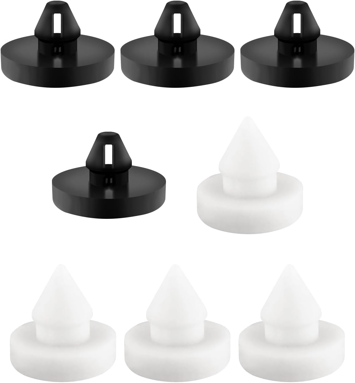 8PCS Car Brake Pedal Stop Pad - Premium Rubber Brake Switch Stopper Compatible with Lexus Scion Toyota Acura - Clutch Pedal Pad Stopper OEM#46505-SA5-000,90541-06036 - Image 1