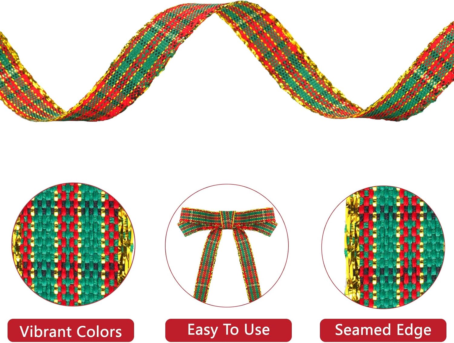 Christmas Ribbon 3/8
