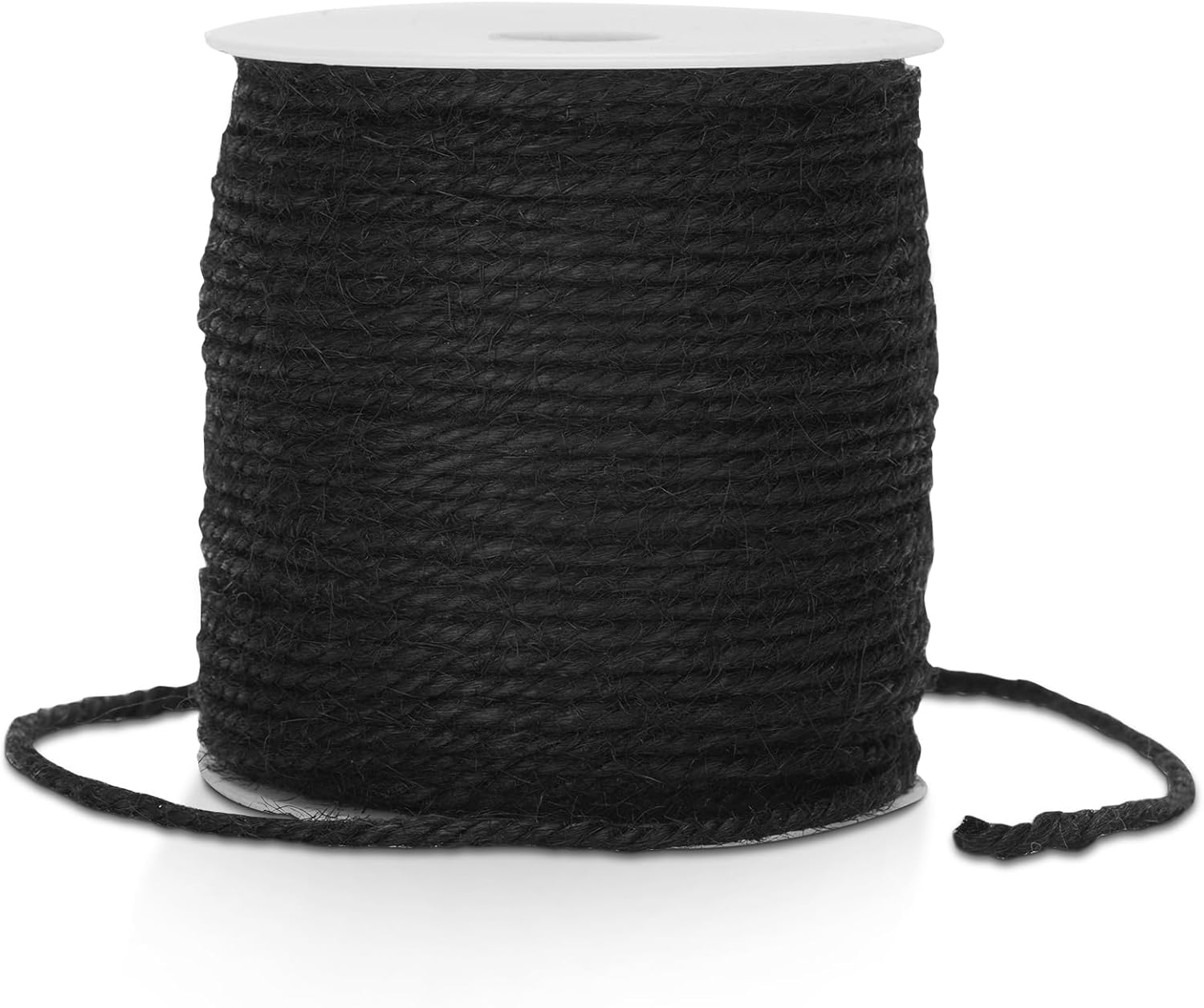 Natural Jute Twine, 3MM 328 Feet Thick Garden Twine String, Black Heavy Duty Hemp Rope String for Gift Wrapping, DIY Arts & Crafts, Climbing Plants, Home Decor - Image 1