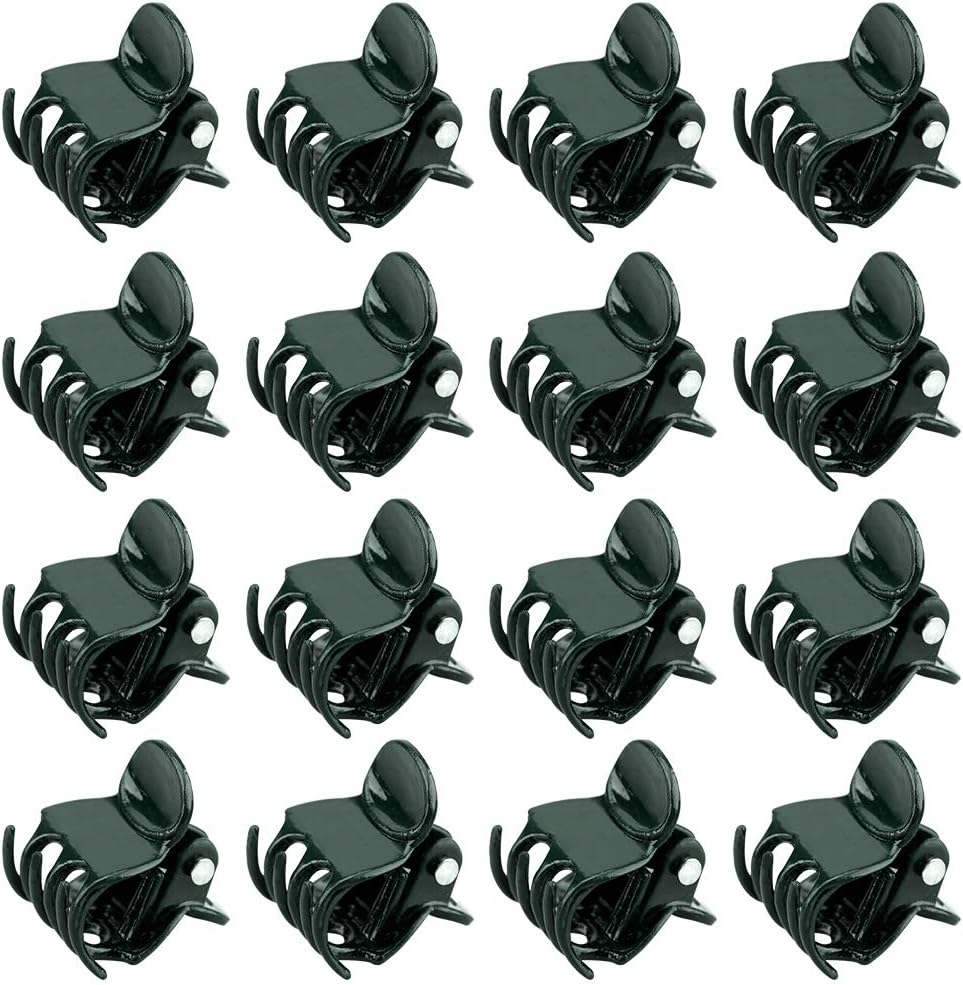 Orchid & Plant Support Clips - 100 Pcs Dark Green Garden Cymbidium Clips to Keep Stems & Vines Upright - Image 1