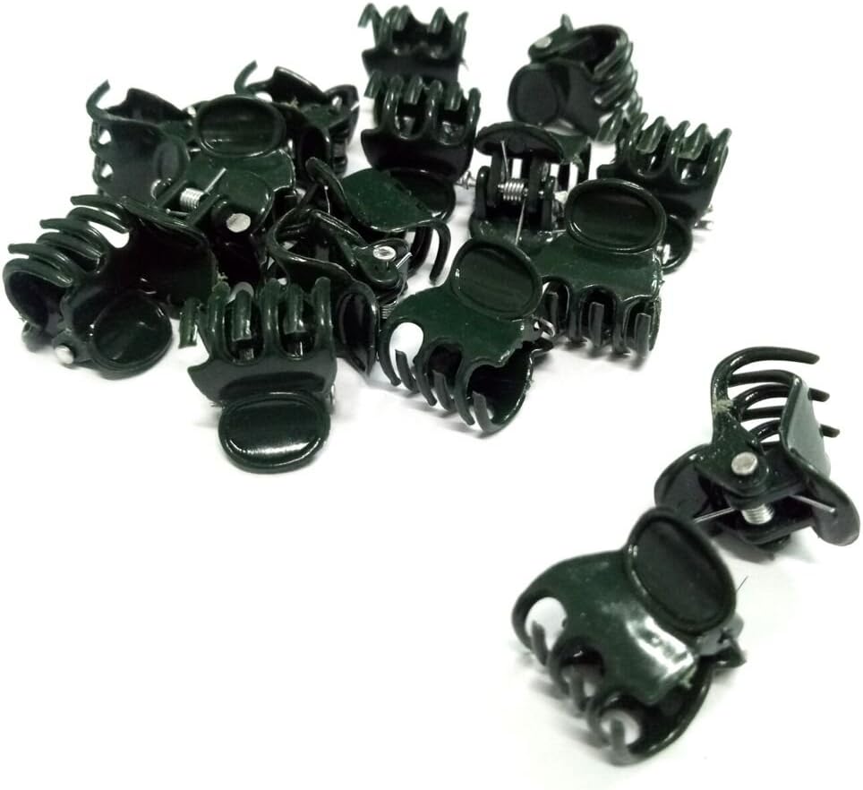 Orchid & Plant Support Clips - 100 Pcs Dark Green Garden Cymbidium Clips to Keep Stems & Vines Upright - Image 4