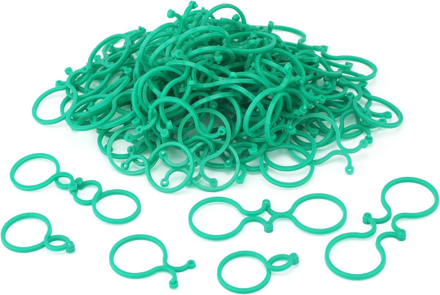 Garden Plant Support Clips 100Pcs Green Tomato Clips Vegetables Vine Flower Clips Garden Clips For Climbing Plants, Securing Plants - Image 4