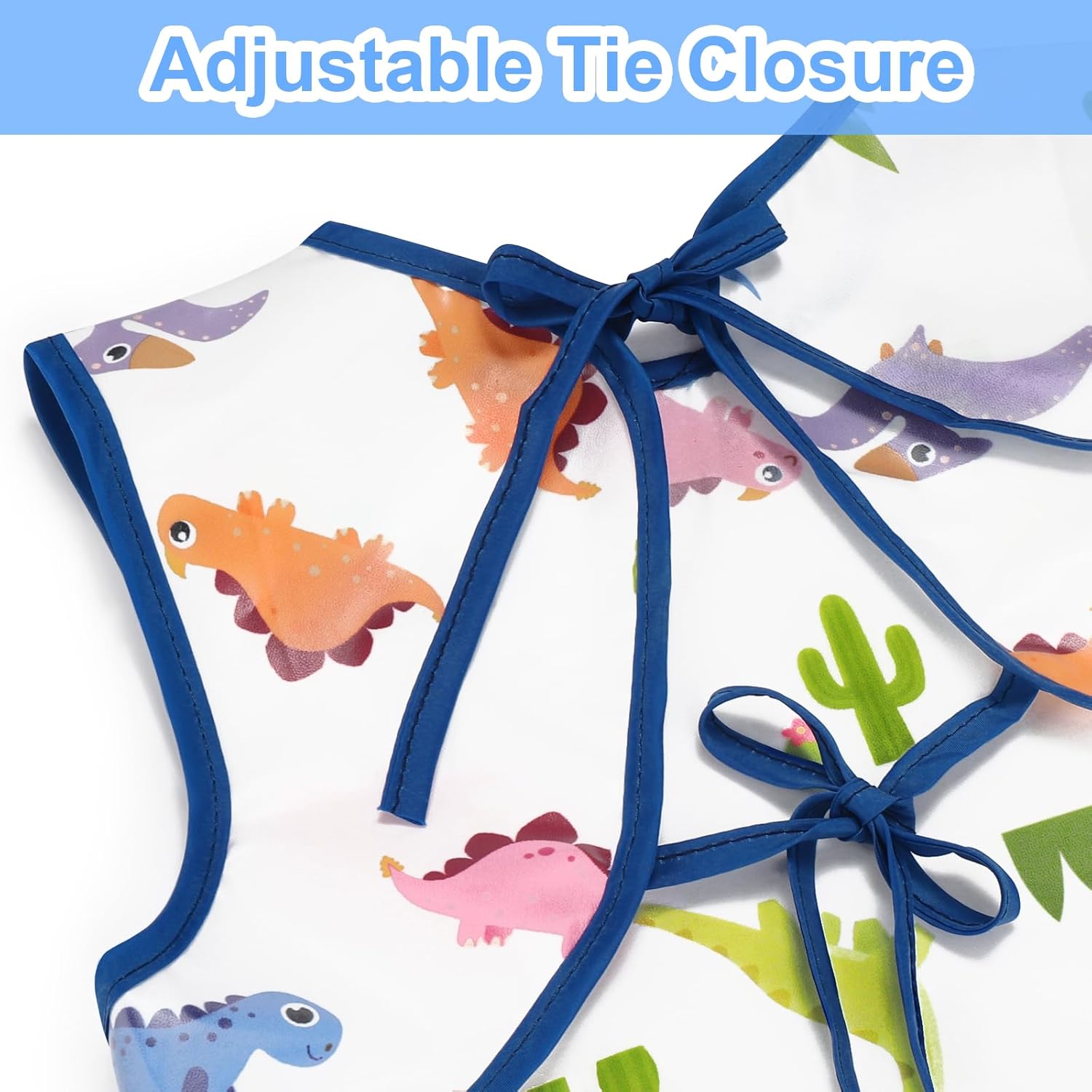 Waterproof Baby Bibs for Eating, Mess Proof Toddler Feeding Bibs for Girls Boys ﻿ - Image 2